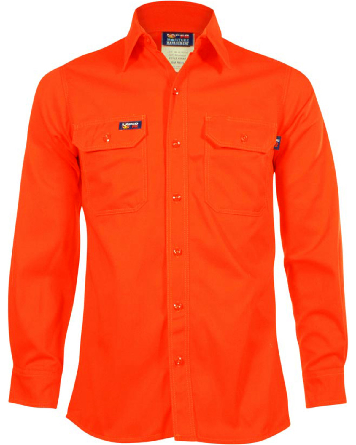 Lapco Men's FR Long Sleeve Button Down Work Shirt