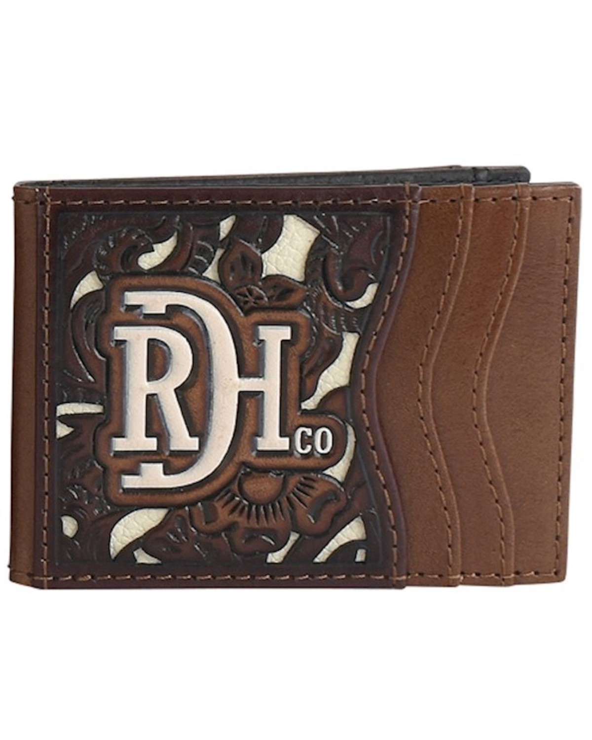Red Dirt Hat Men's Tooled Inlay Bifold Wallet