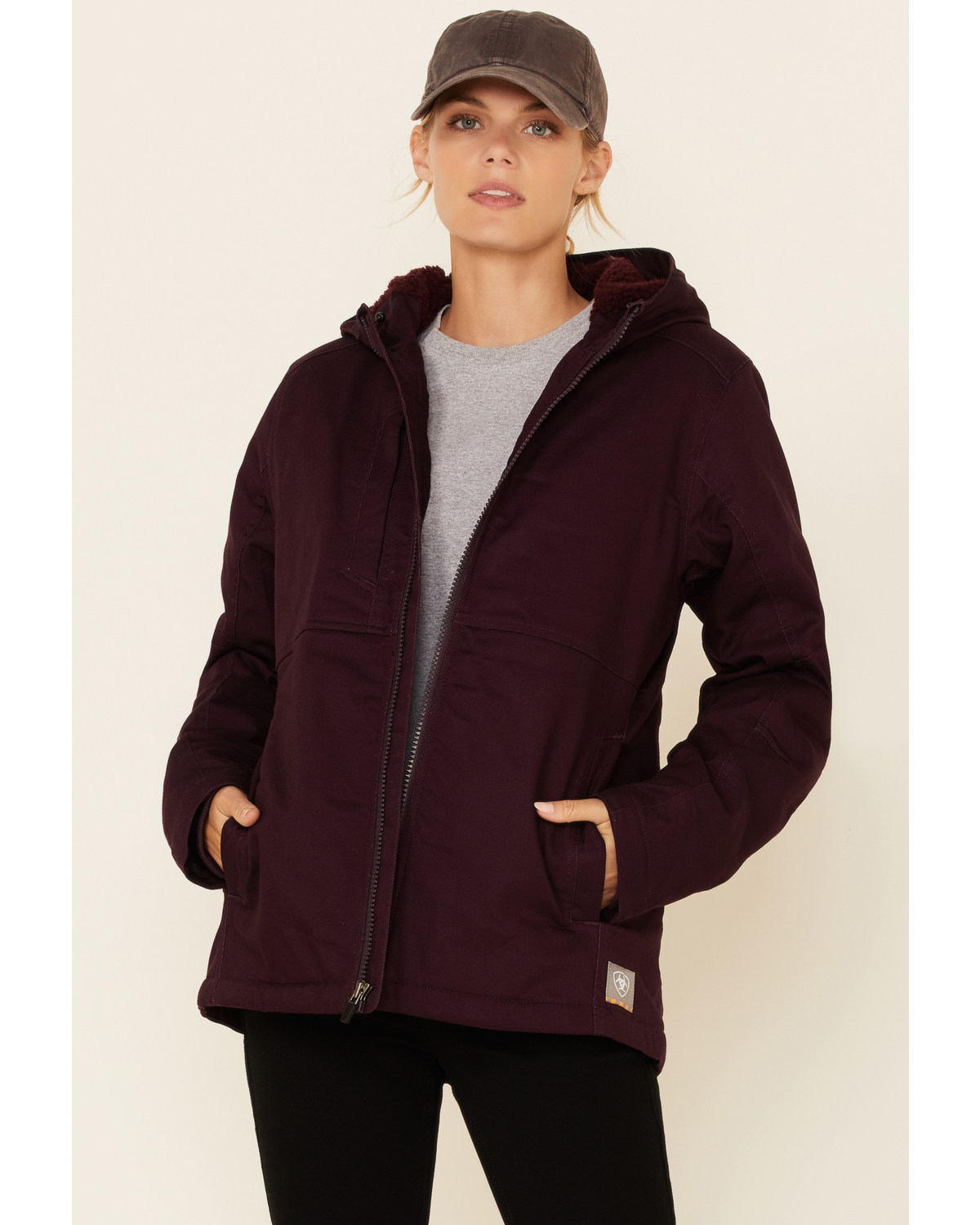 Ariat Women s Plum Perfect Rebar Duracanvas Insulated Zip Front Work Jacket Pueblo Mall