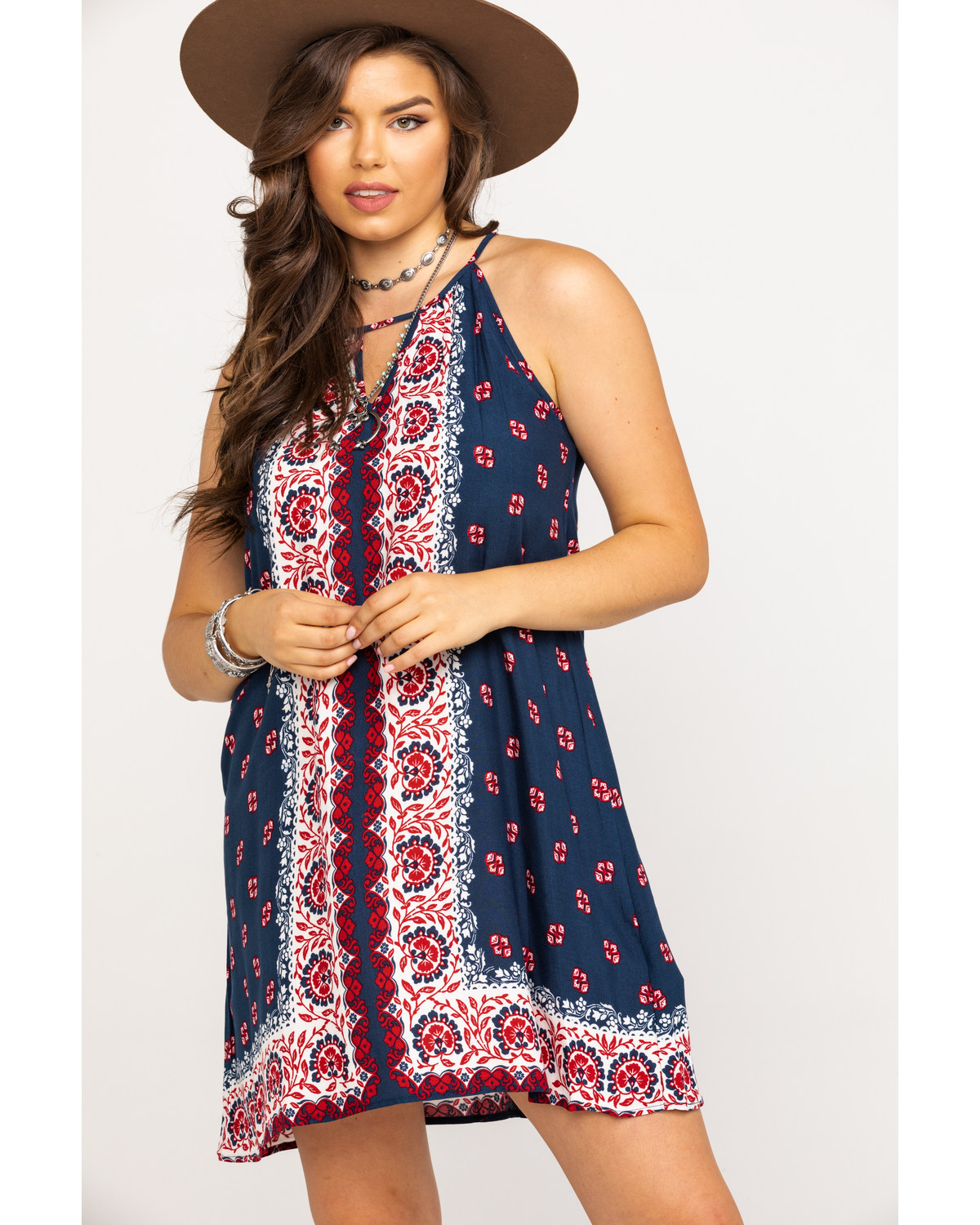 Stetson Women S Bandana Scarf Print Halter Dress Boot Barn