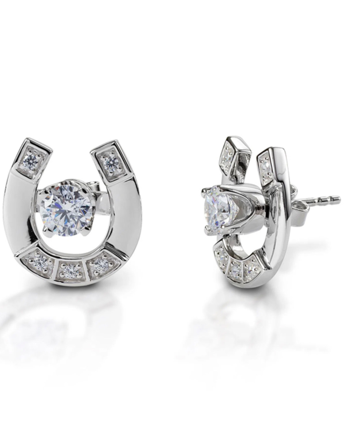 Kelly Herd Women's Studded Horseshoe Jacket Earrings
