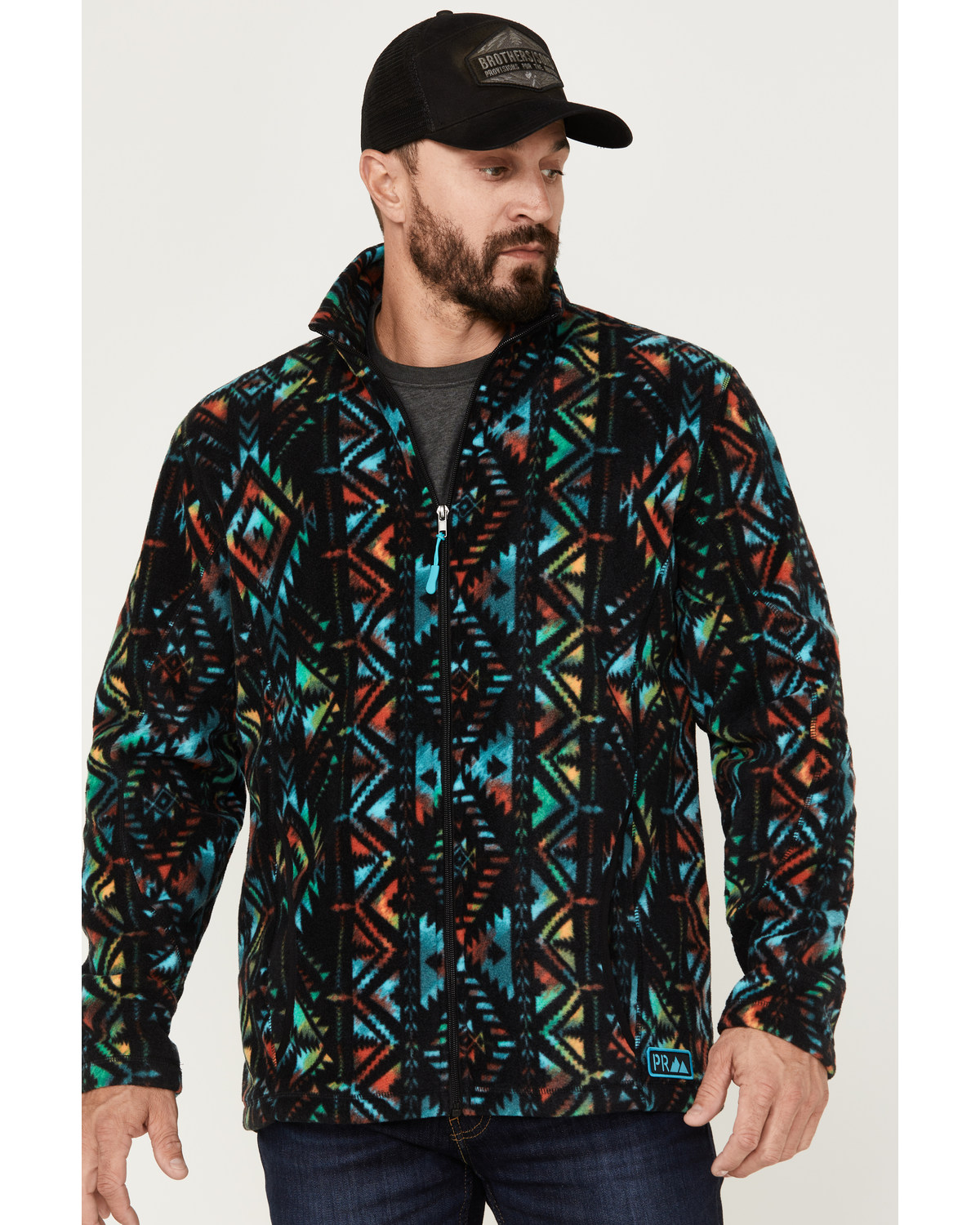 Powder River Outfitters Men's Southwestern Print Fleece Pullover