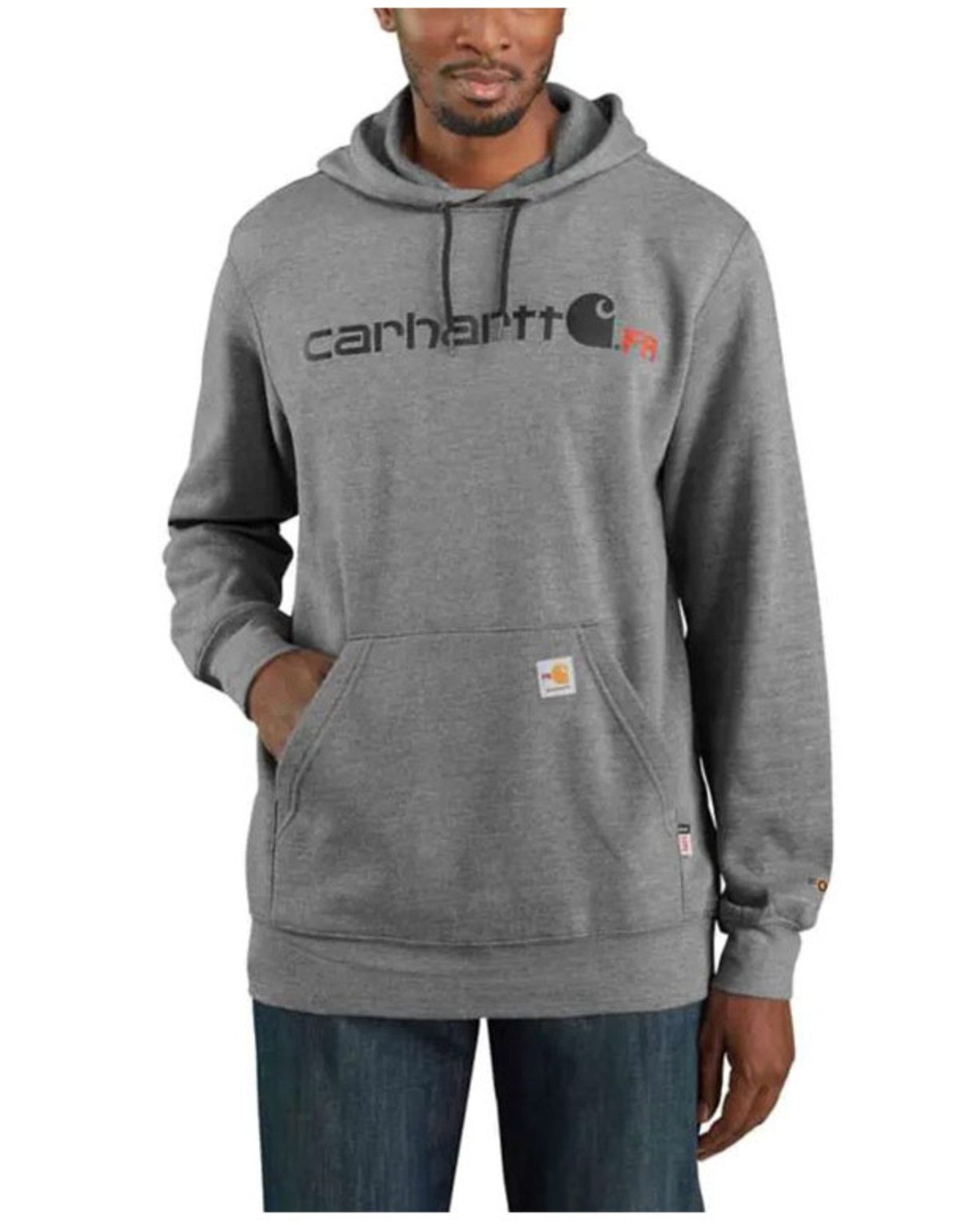 Carhartt Men s FR Force Logo Graphic Midweight Hooded Work Sweatshirt Boot Barn in Tustin CA