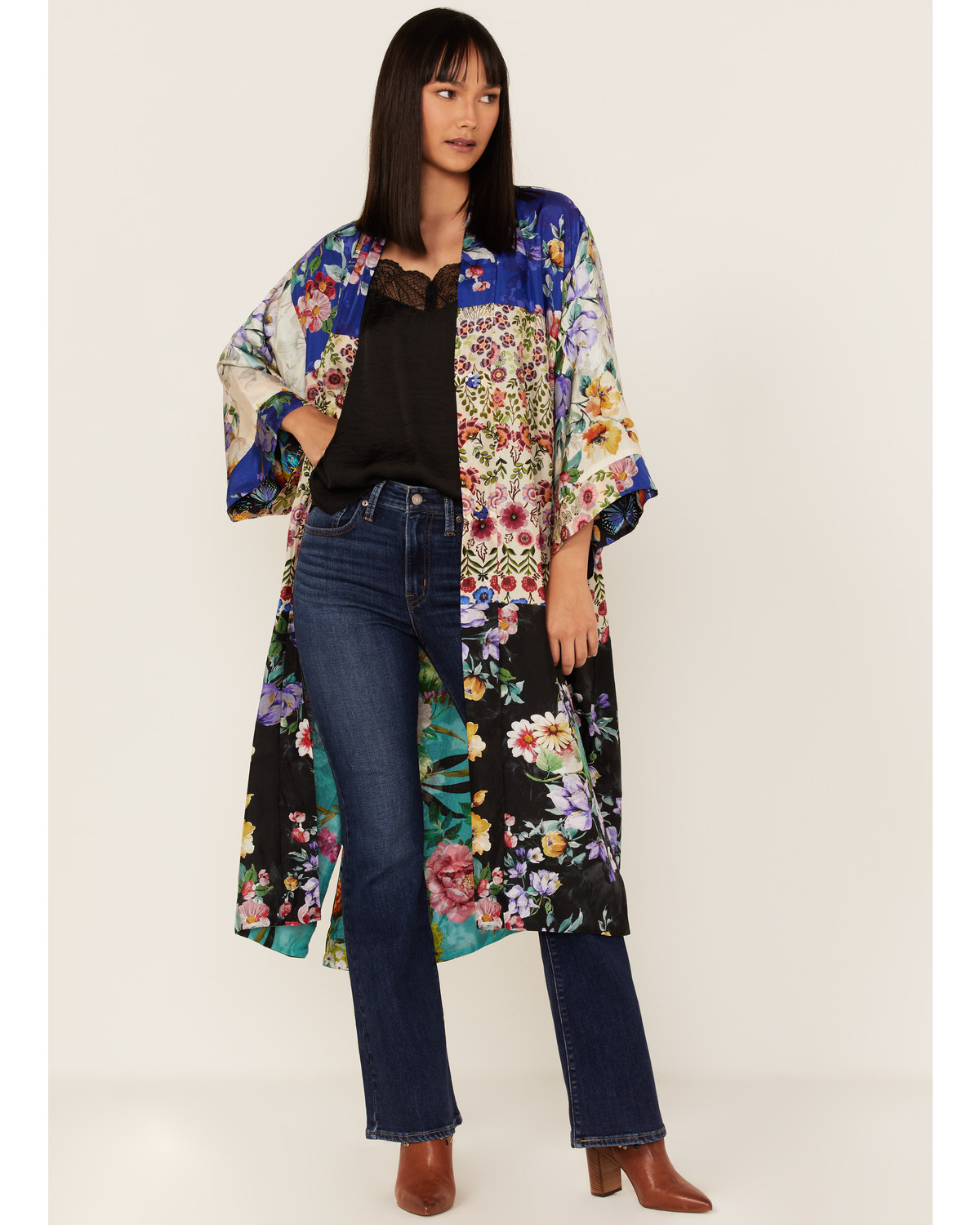 Johnny Was Women's Panya Floral Print Kimono