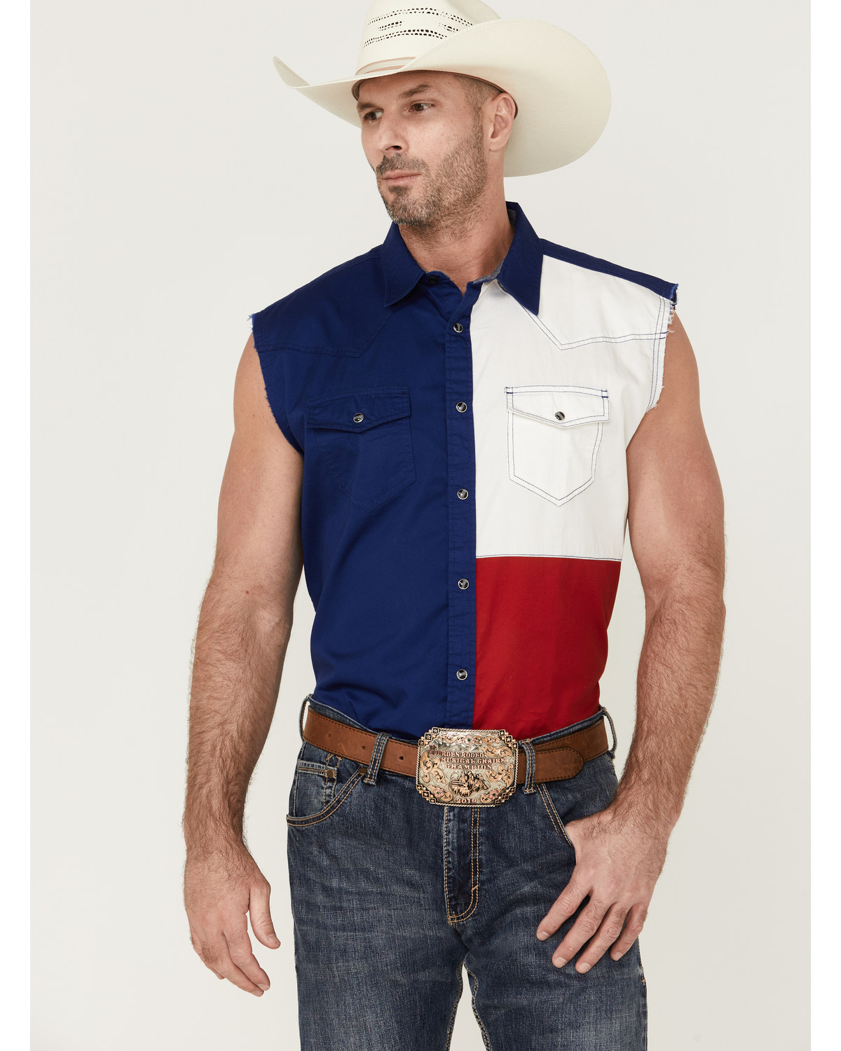 Cowboy sleeveless shirt clearance