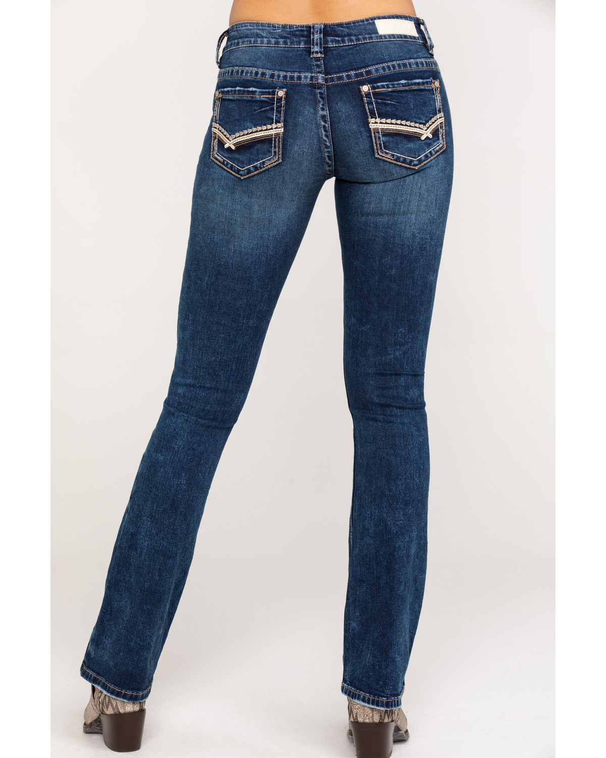 stretch bootcut jeans womens