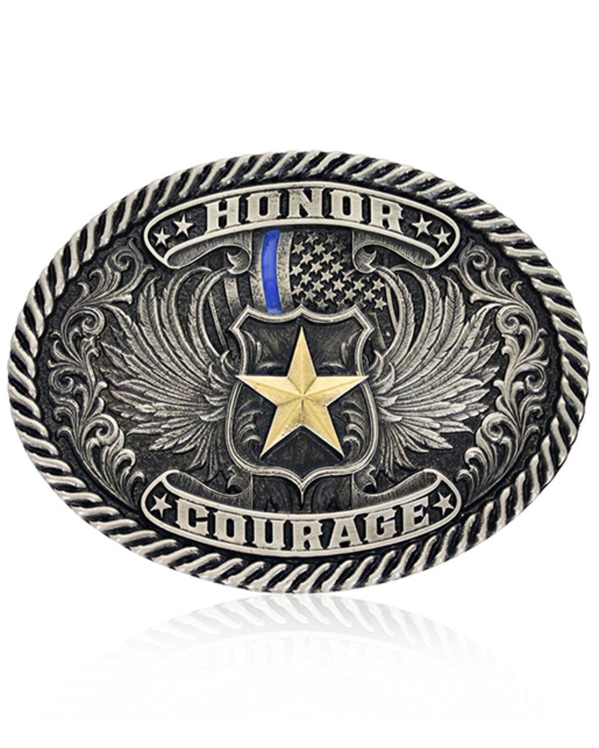 Montana Silversmiths Honor & Courage Attitude Buckle