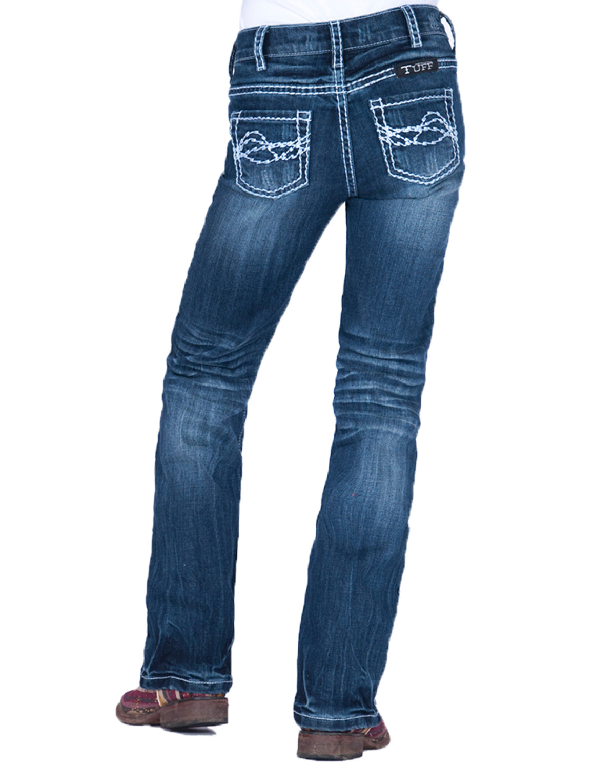 Cowgirl Tuff Girls' Edgy Bootcut Jeans