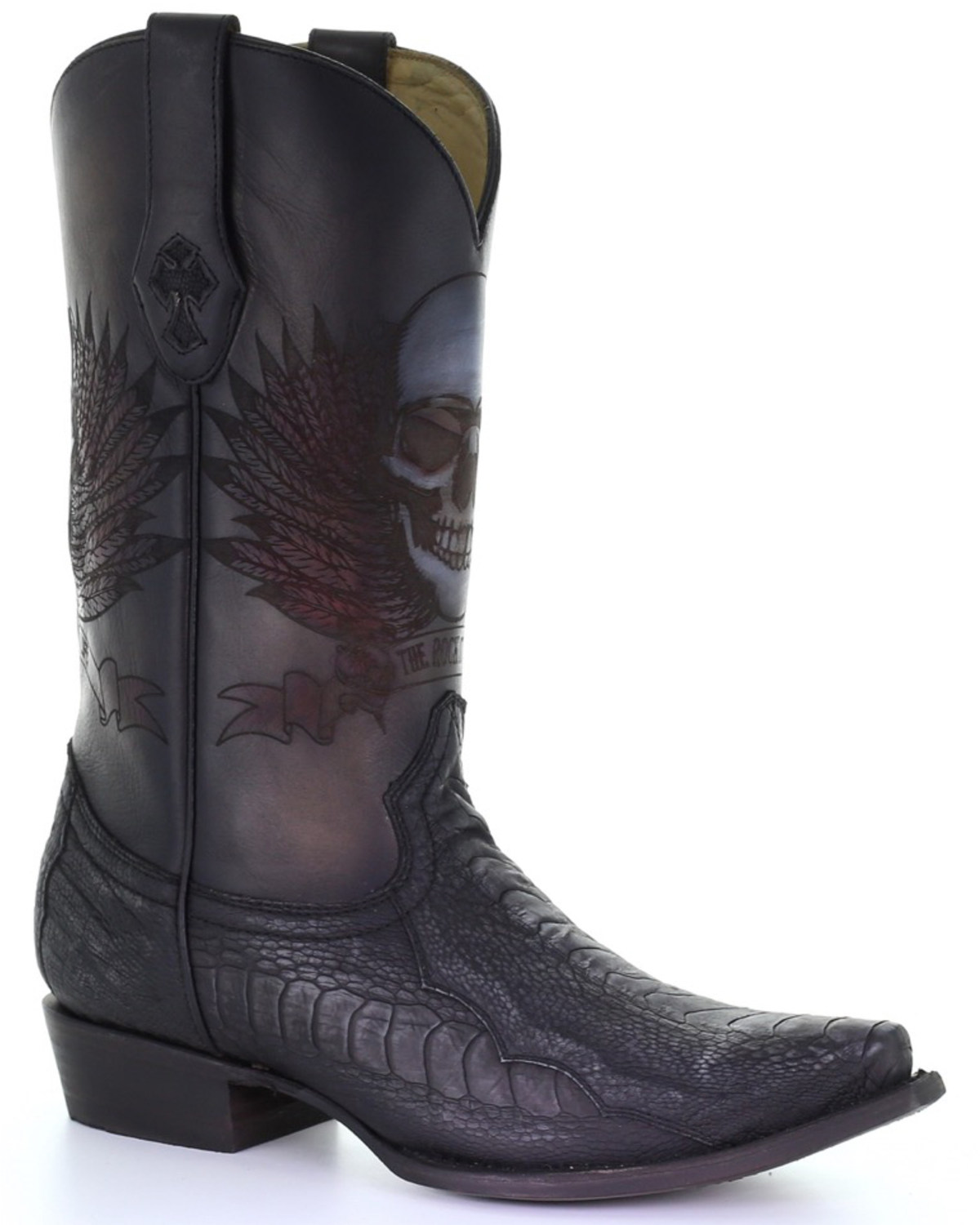 ostrich leg cowboy boots