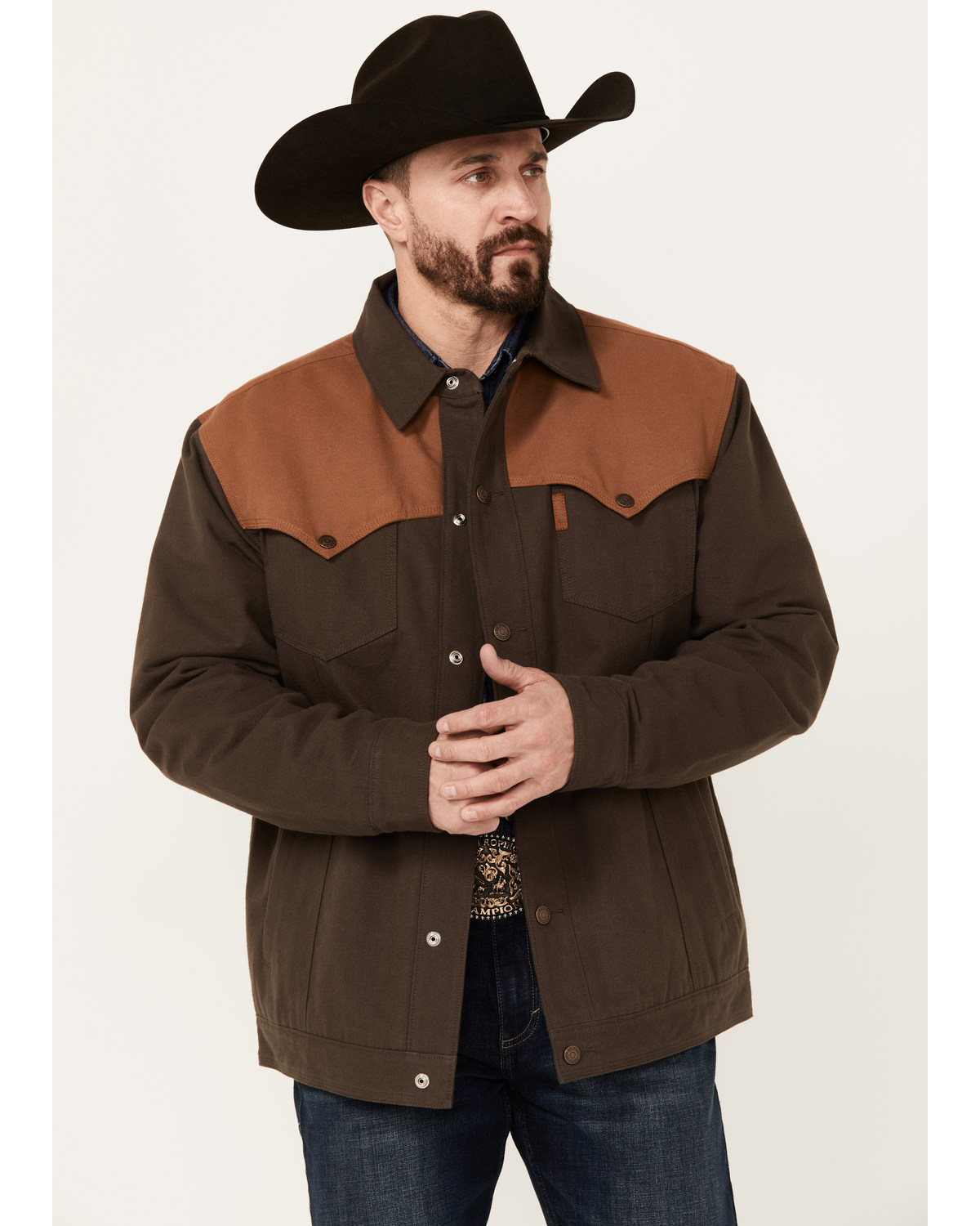 Cinch Men s Canvas Solid Snap Jacket Pueblo Mall