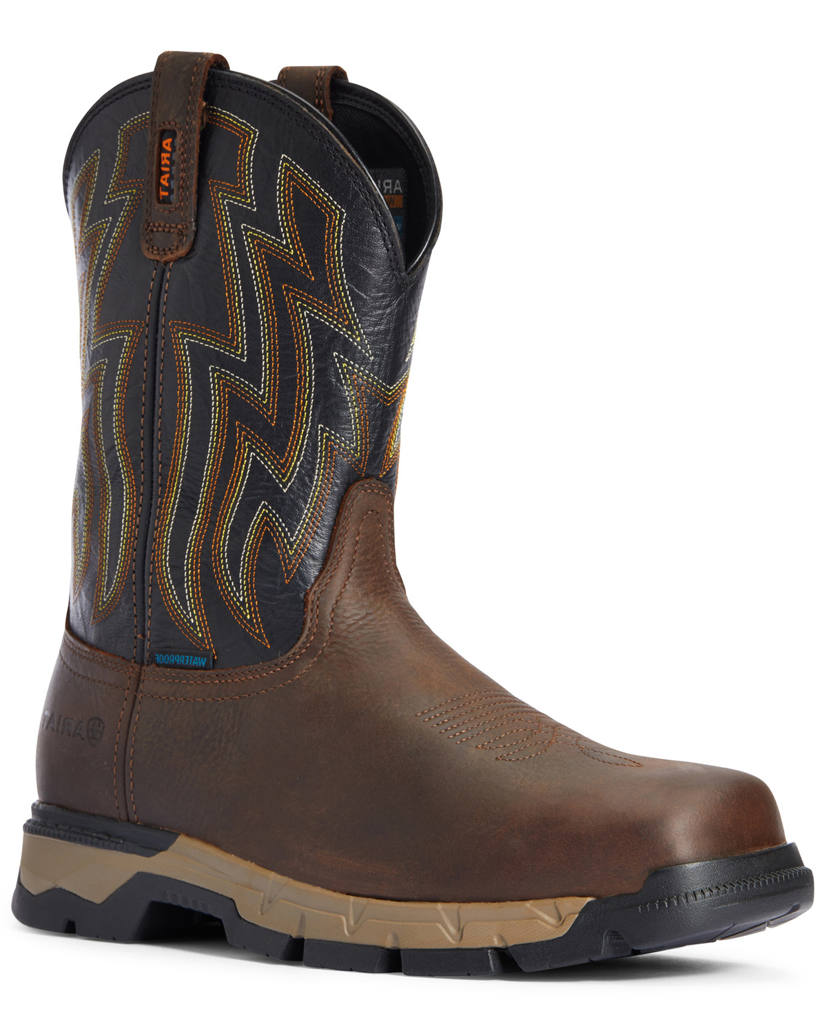 Ariat Men's Rebar Flex Waterproof Western Work Boots Soft Toe Boot Barn