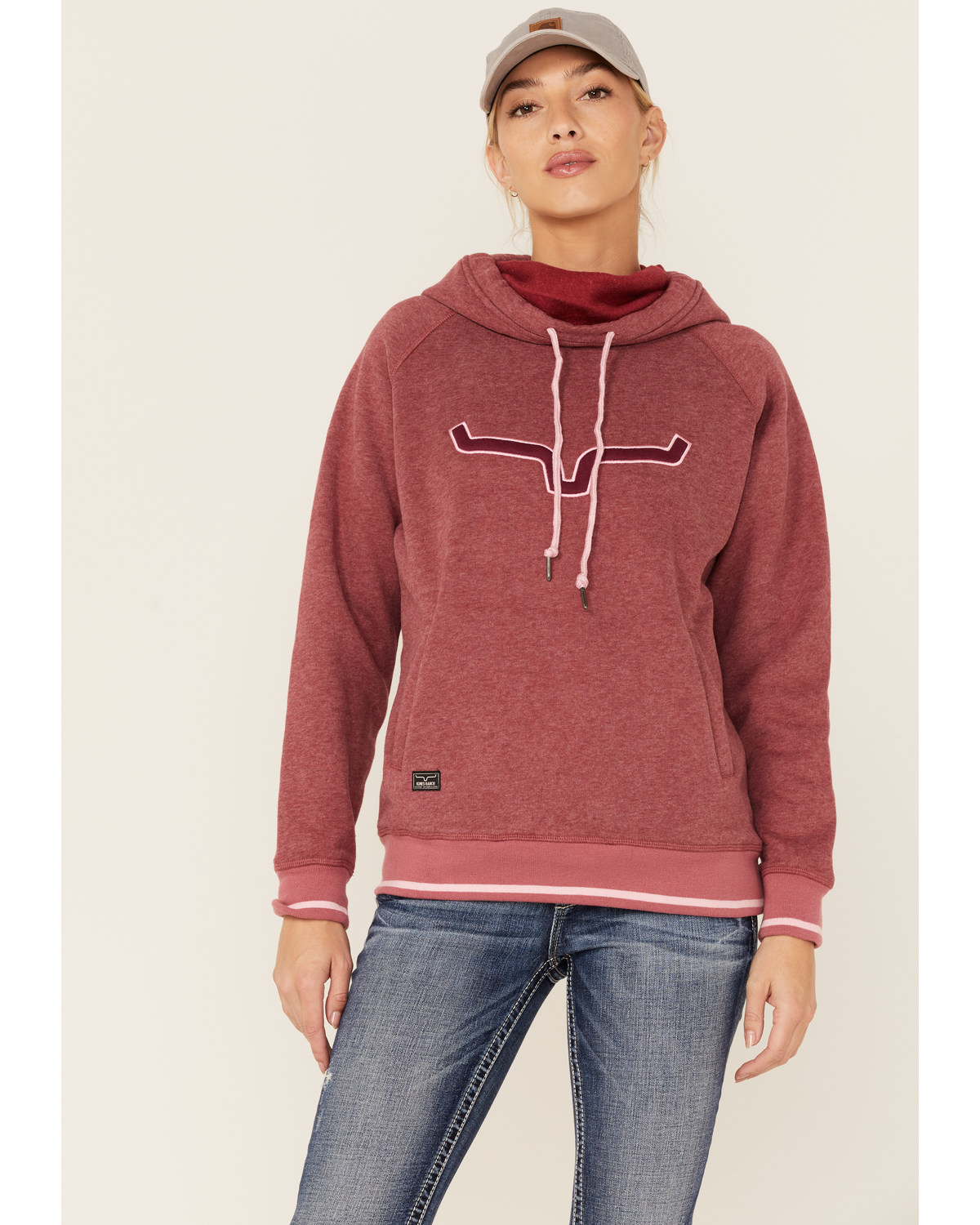 Kimes Ranch Women's Two Scoops Logo Pullover Fleece Hoodie