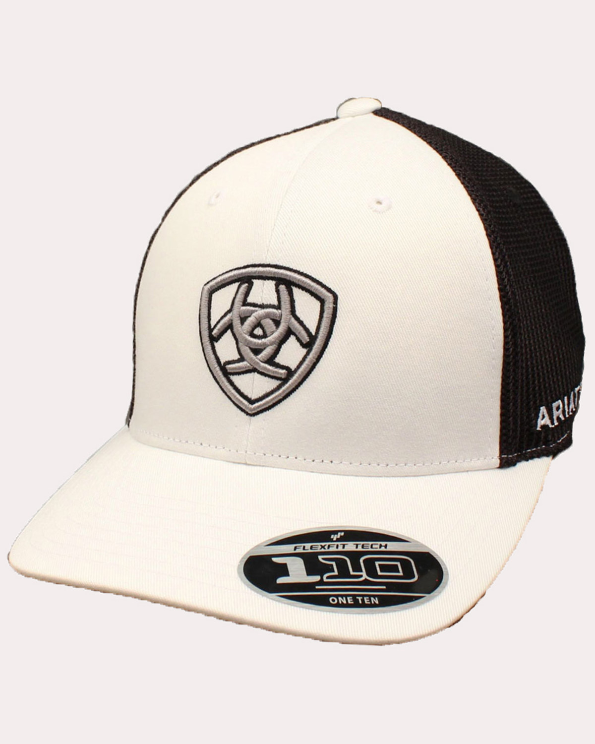 white ariat hat