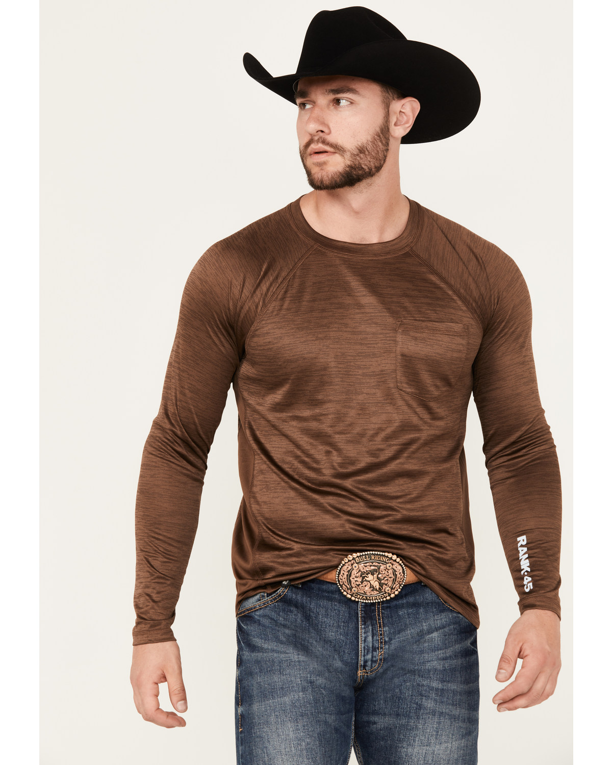 RANK 45® Men's Long Sleeve Performance T-Shirt