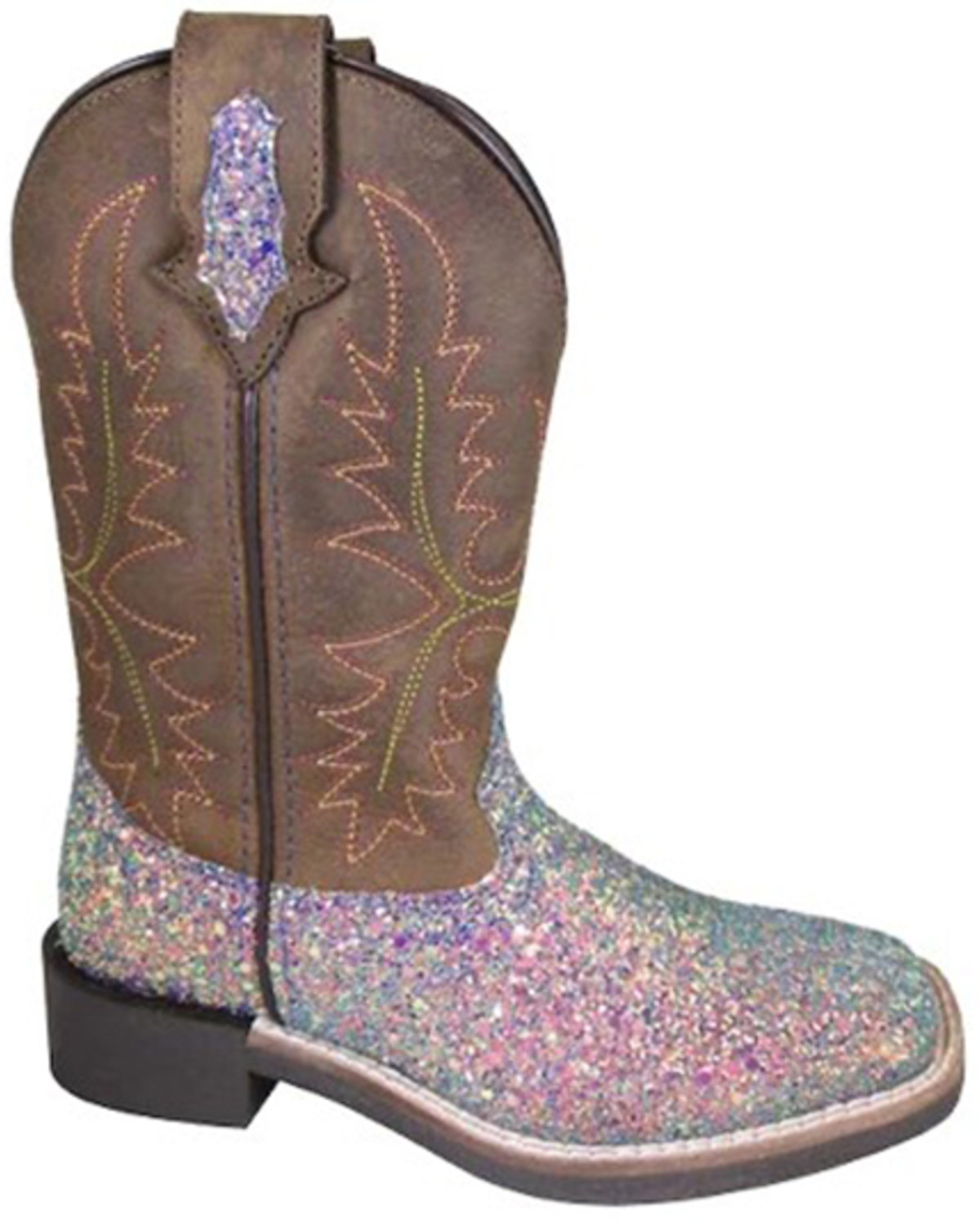 Smoky Mountain Little Girls' Ariel Western Boots - Broad Square Toe