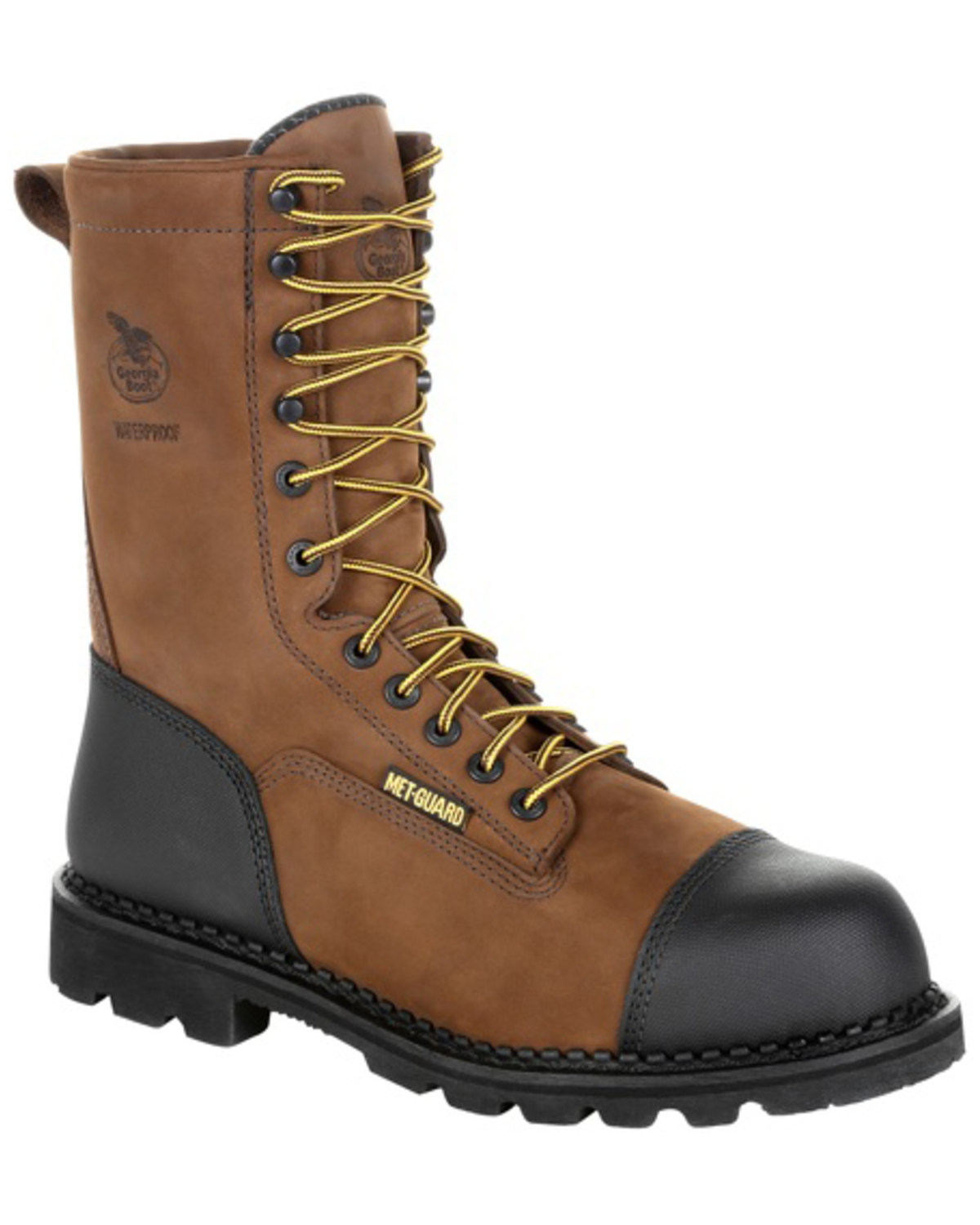 georgia boots steel toe black