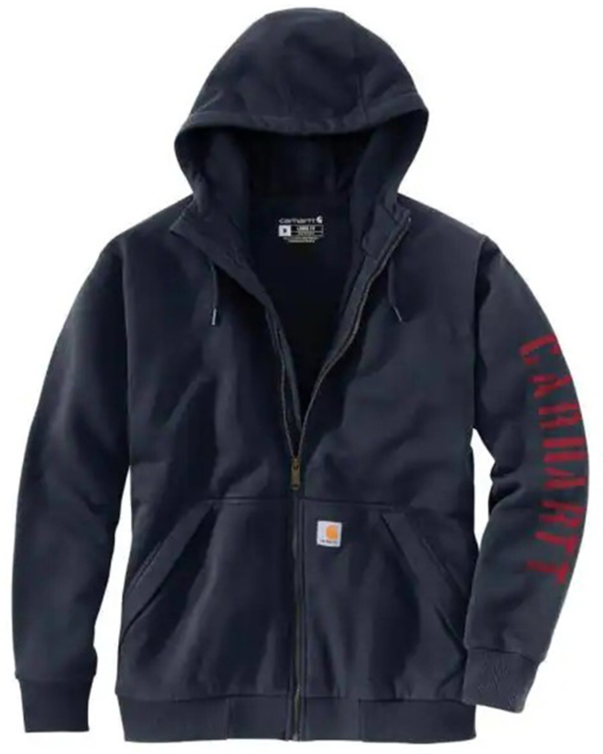 Carhartt Men's Rain Defender® Loose Fit Fleece-Lined Logo Graphic Jacket