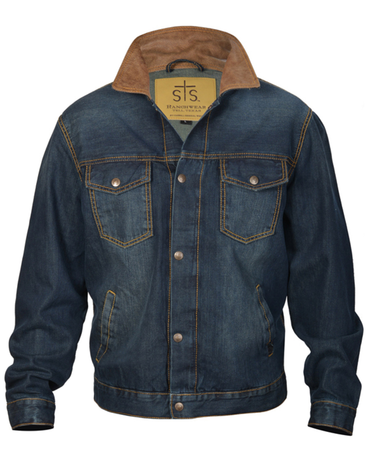 jumper with denim jacket