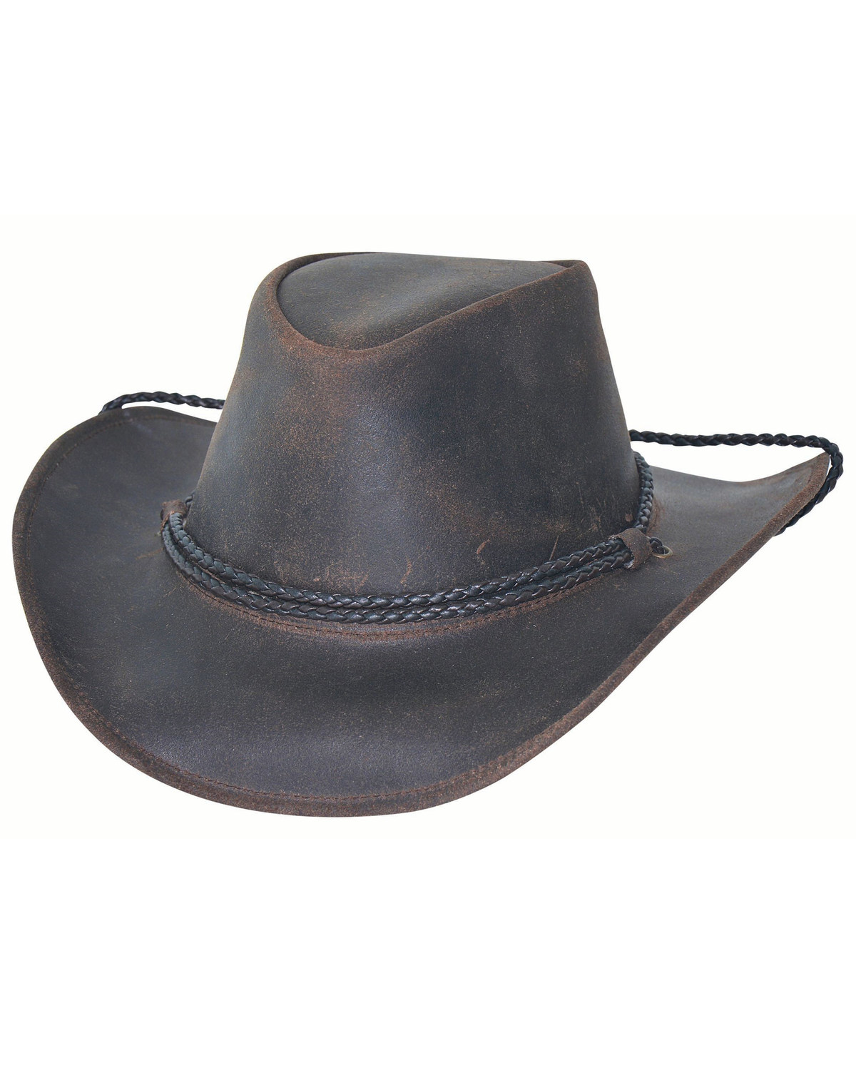 Color Browm Bullhide Hilltop Leather Cowboy Hat