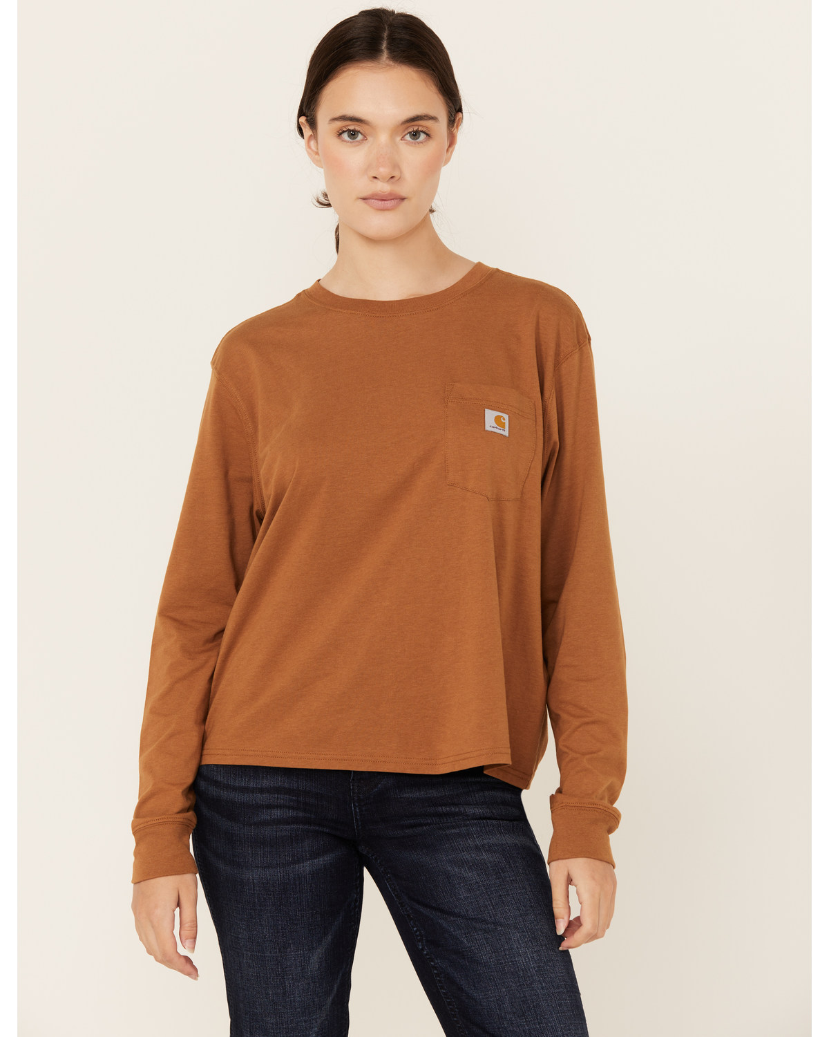 Carhartt Women's Loose Fit Lightweight Long Sleeve Pocket T-Shirt