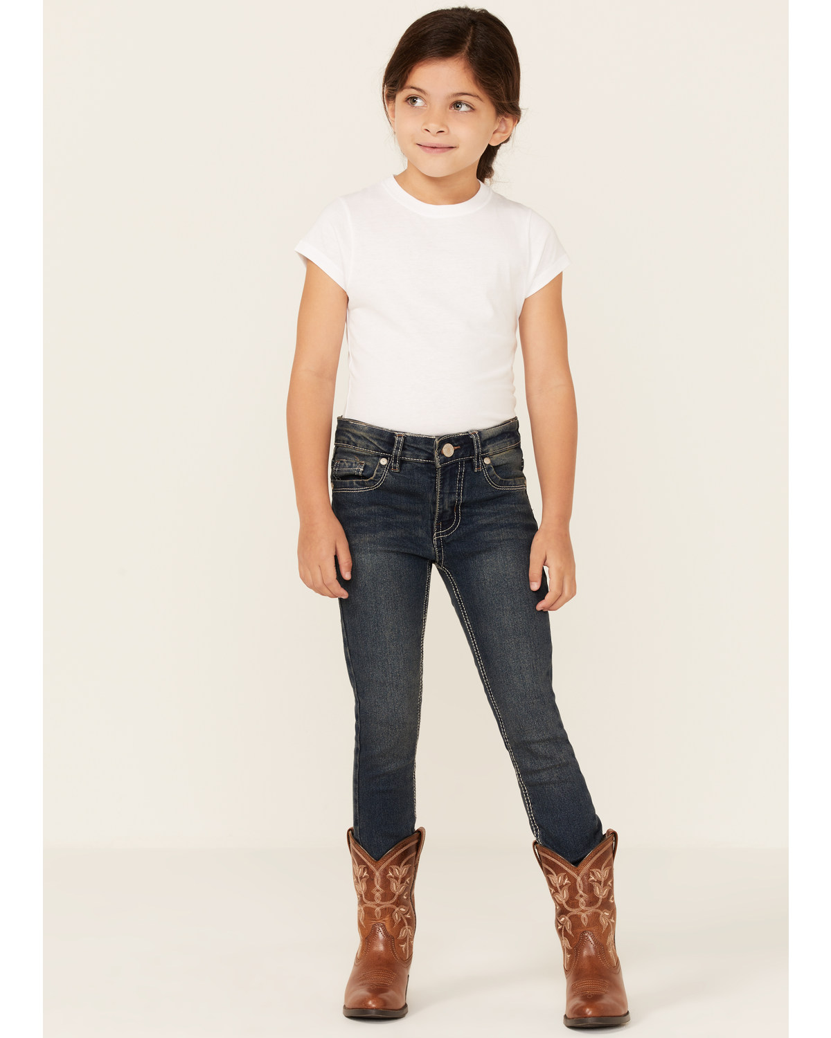 Silver Little Girls' Tammy Dark Wash Bootcut Jeans