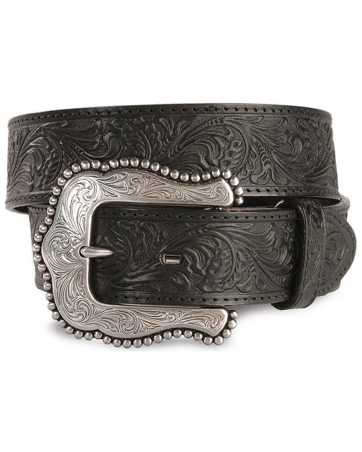 Black floral belt Clearance