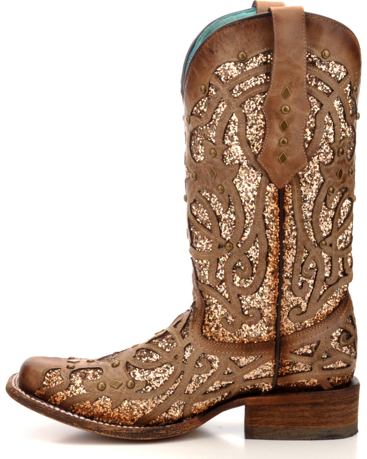 glitter western boots