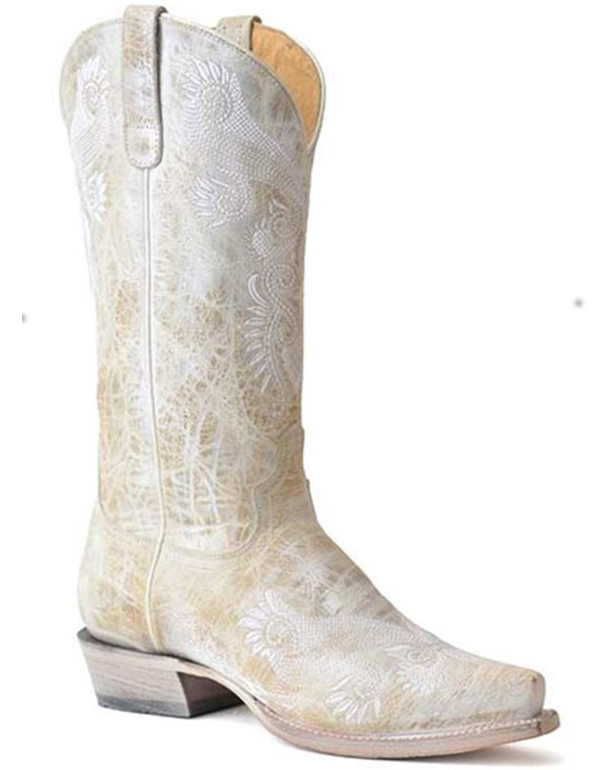 Roper Women's Wedding Vintage Embroidered Western Boots - Snip Toe