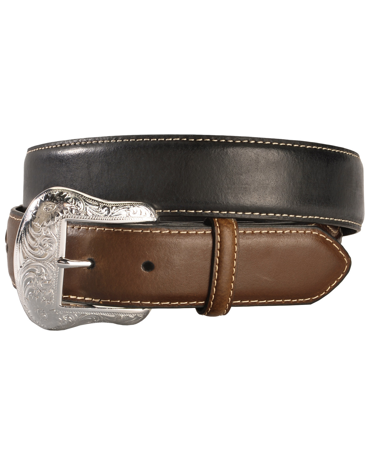 Nocona Concho Billet Leather Belt
