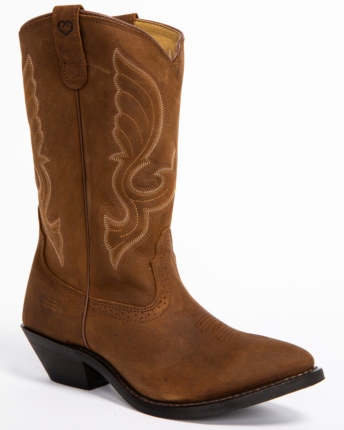 Shyanne Women's Donna Embroidered Leather Western Boots - Medium Toe