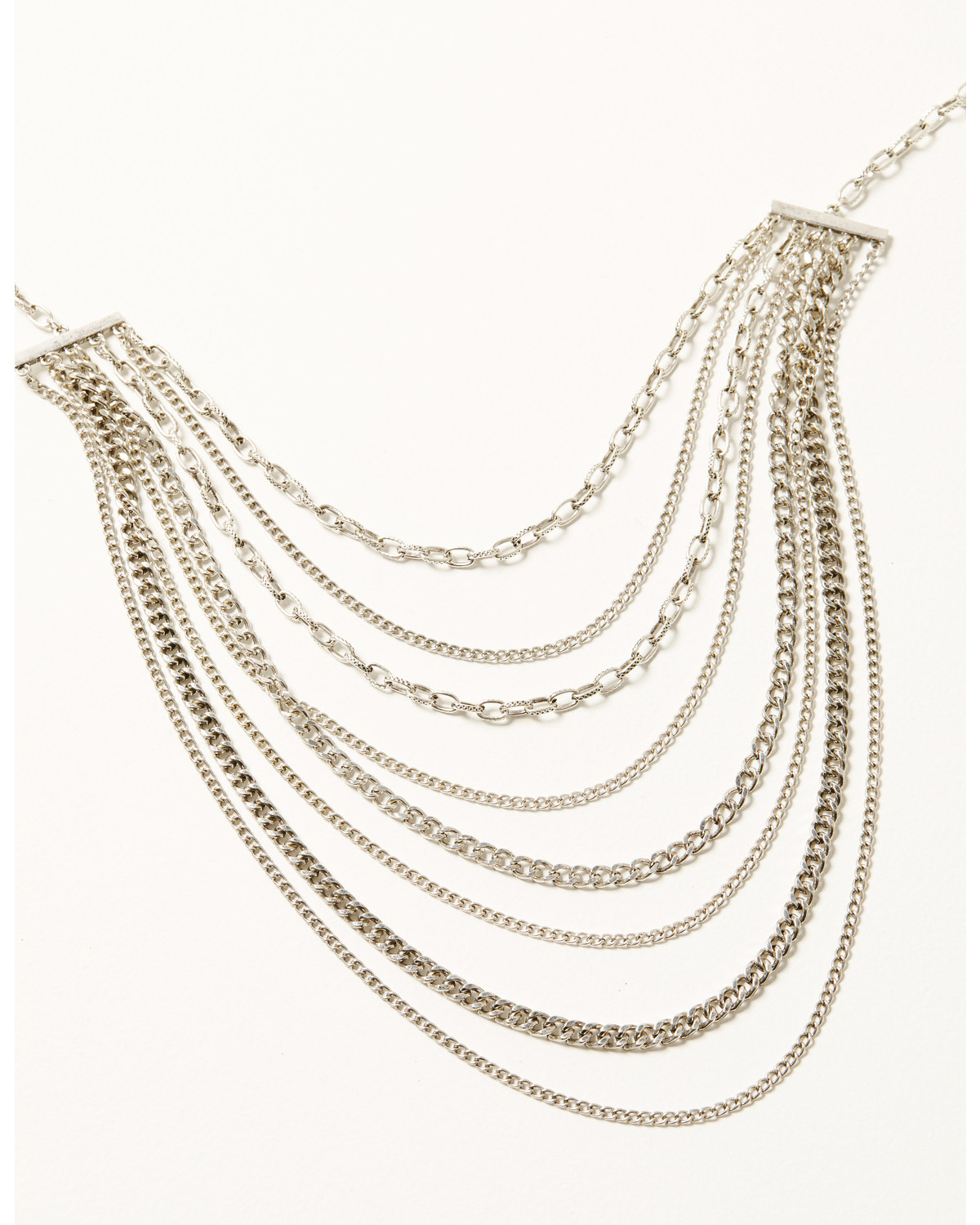 Shyanne Women's Juniper Sky Multi Strand Silver Necklace