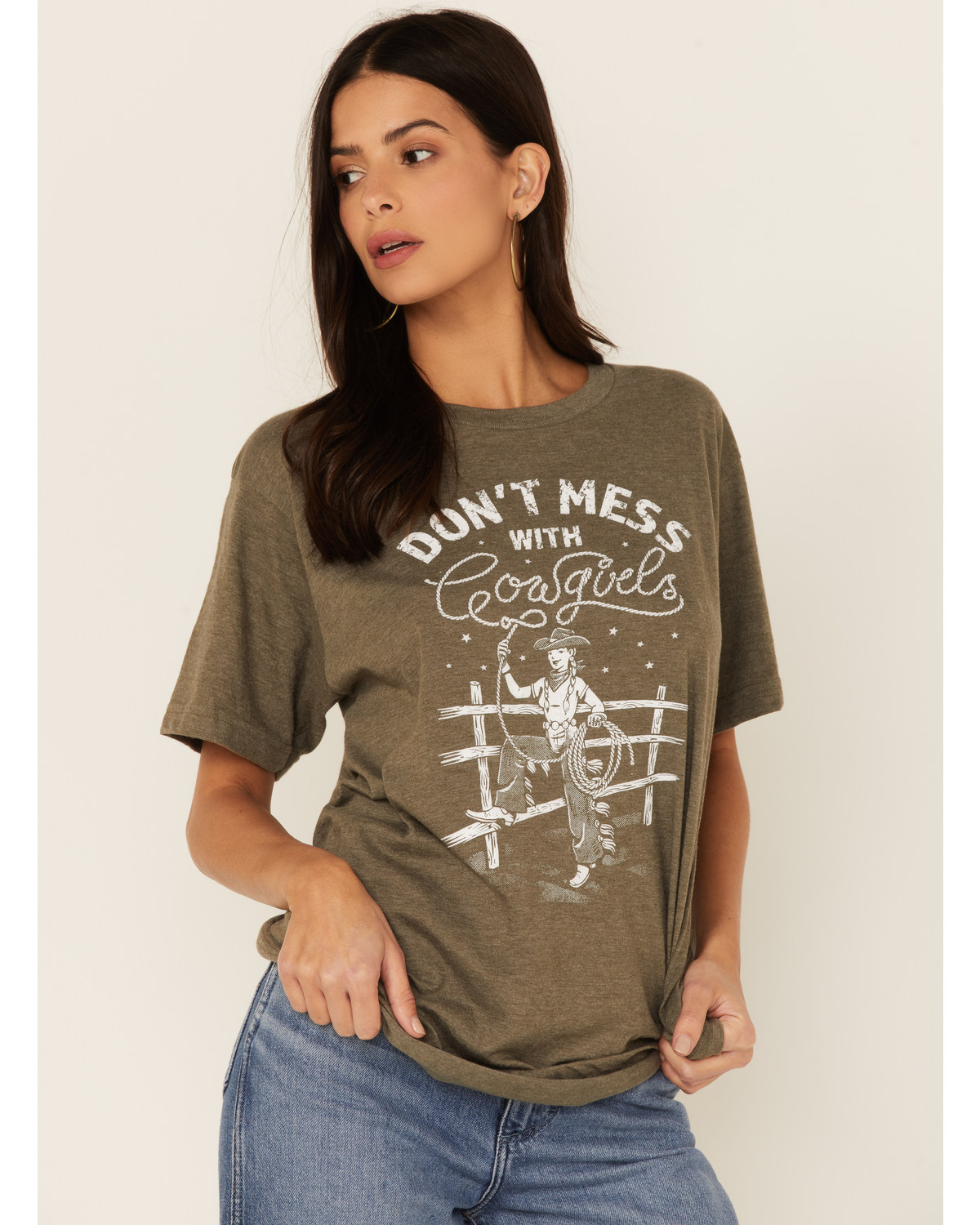 Ali Dee Women's Don't Mess with Cowgirls Graphic Tee