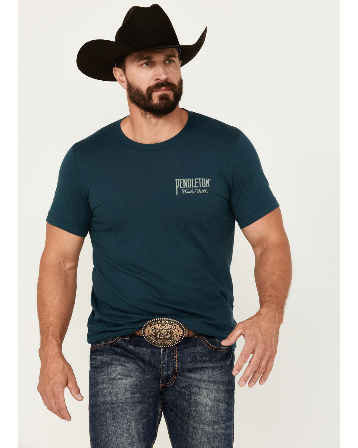Pendleton Men's Original Western Logo Short Sleeve Graphic T-Shirt