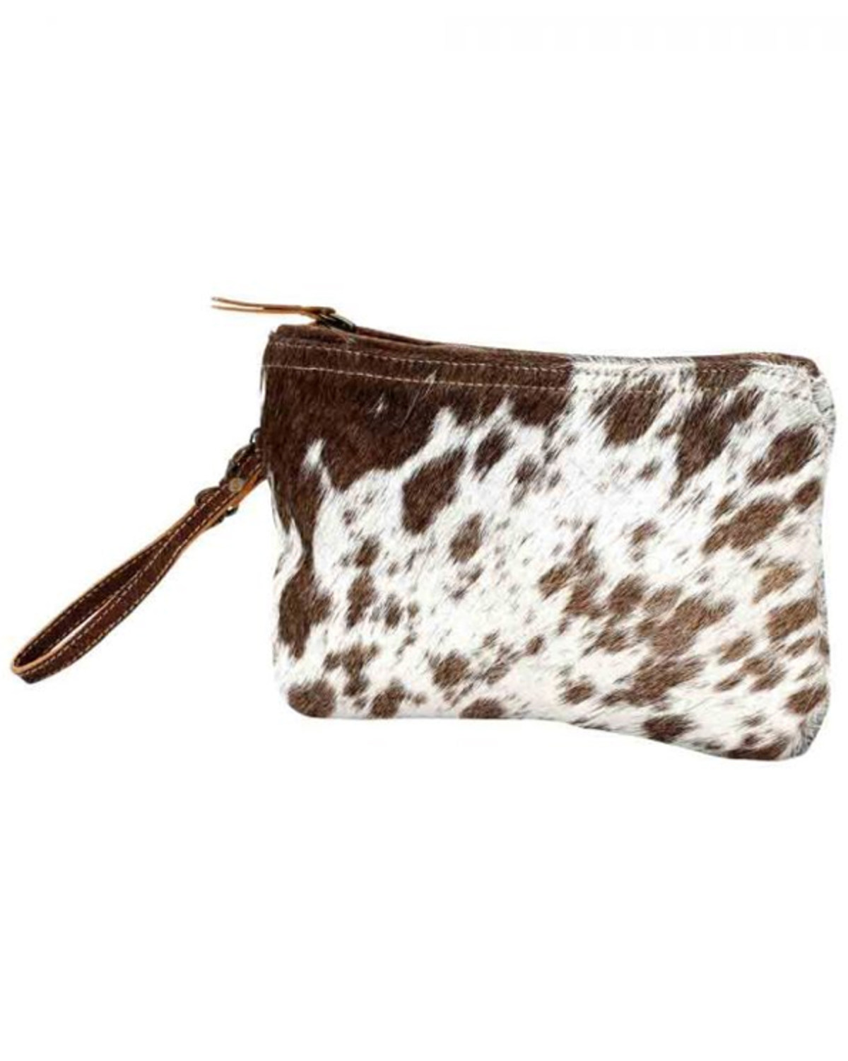 Myra Bag Women's Hair-On Hide Small Pouch Wristlet Bag