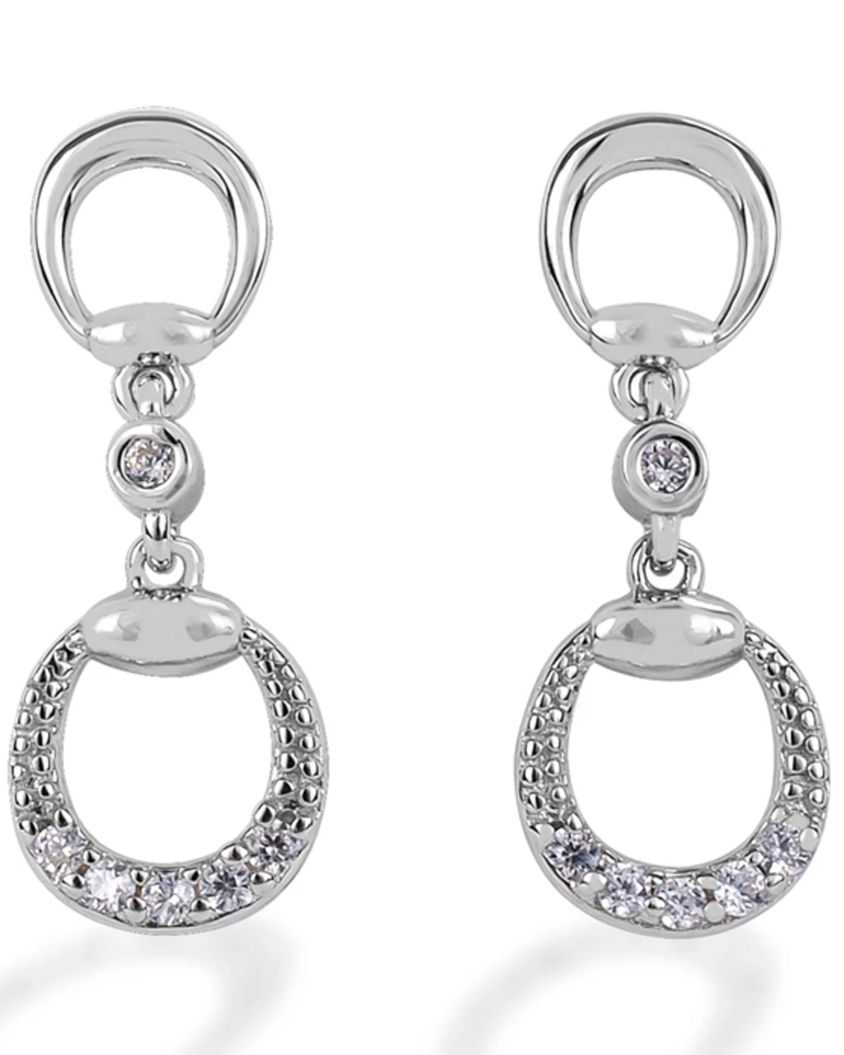 Kelly Herd Women's Silver Eggbutt Dangle Earrings