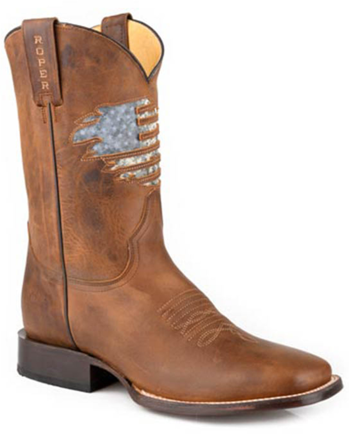 Roper men's american flag boots outlet