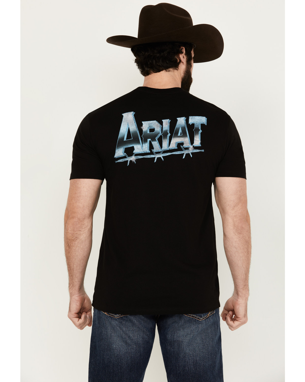 Ariat Men's Chrome Wire Logo Short Sleeve Graphic T-Shirt