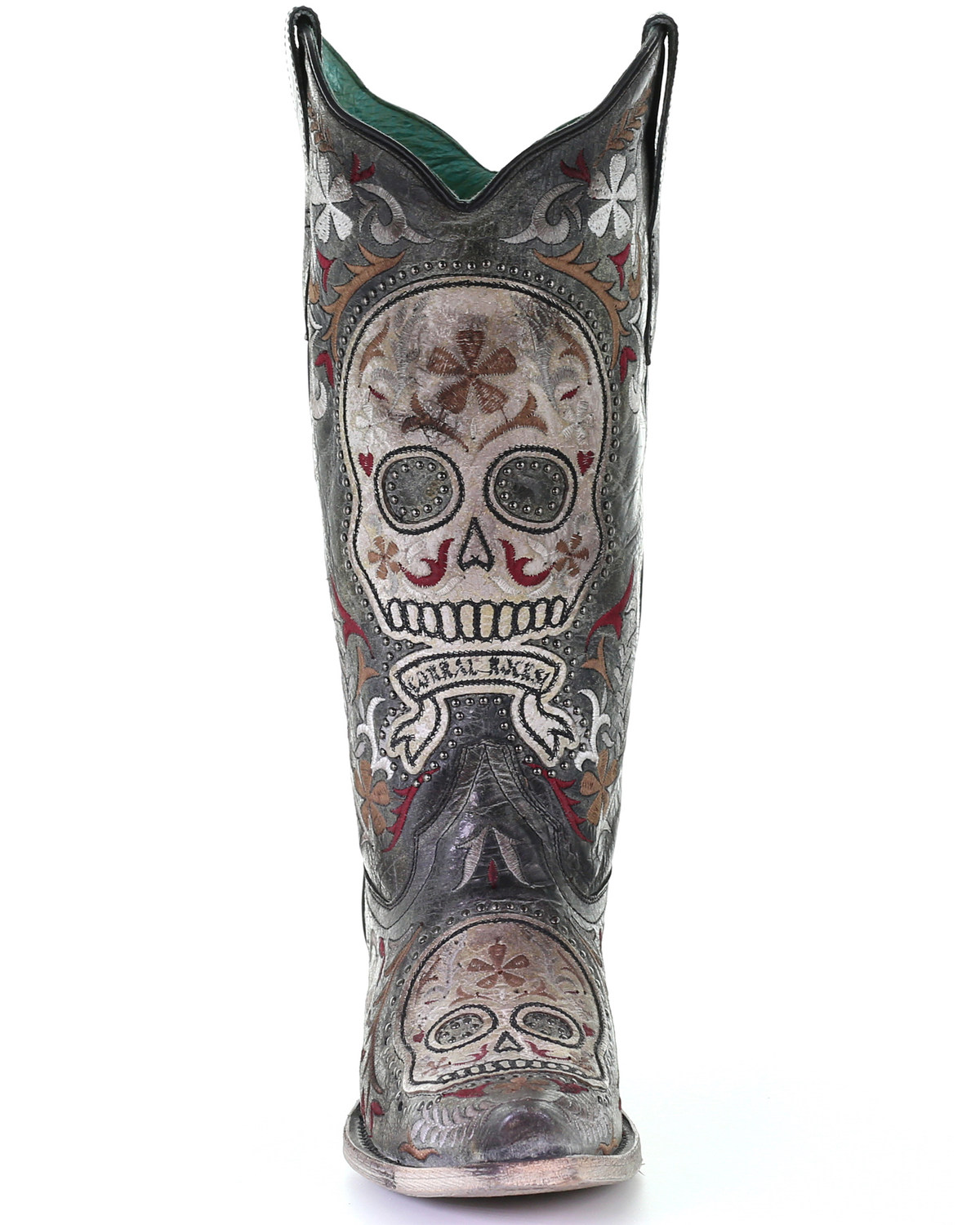 Corral Women's Sugar Skull Embroidery Western Boots SnipToe Boot Barn