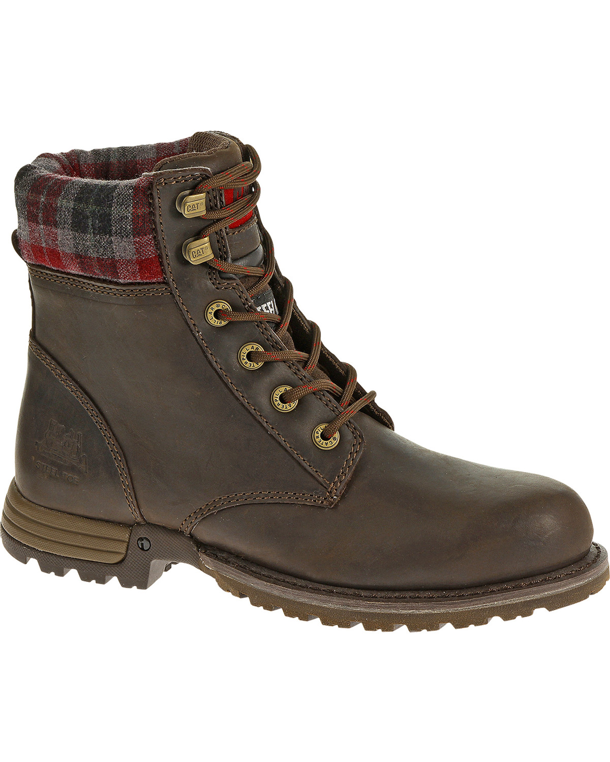 cat steel toe boots womens