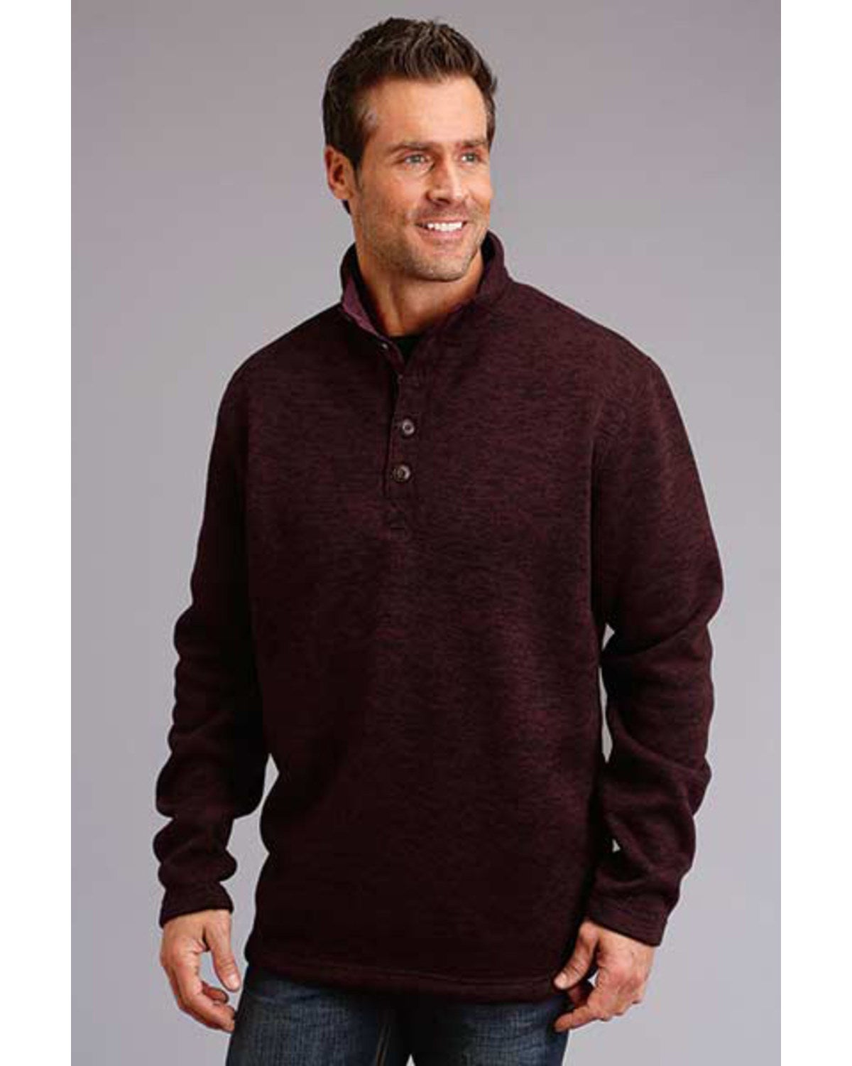 Stetson Men's Wine Bonded Sweater Knit 