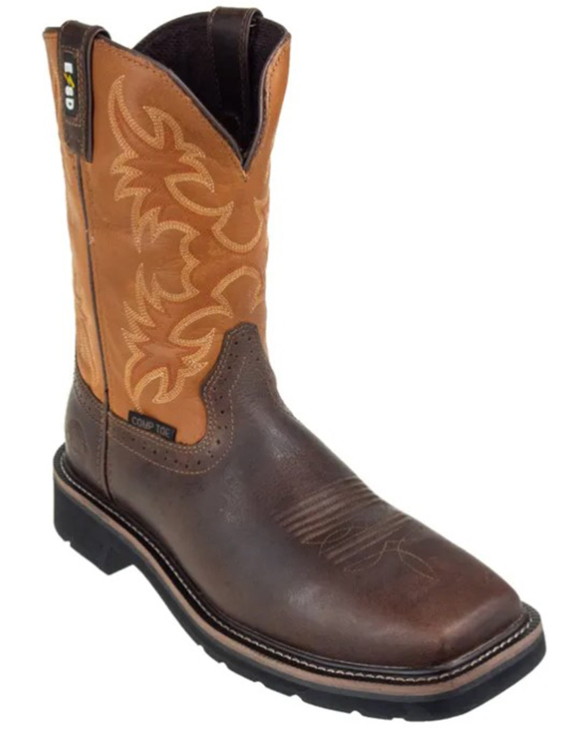Justin Men's Actuator Western Work Boots - Composite Toe