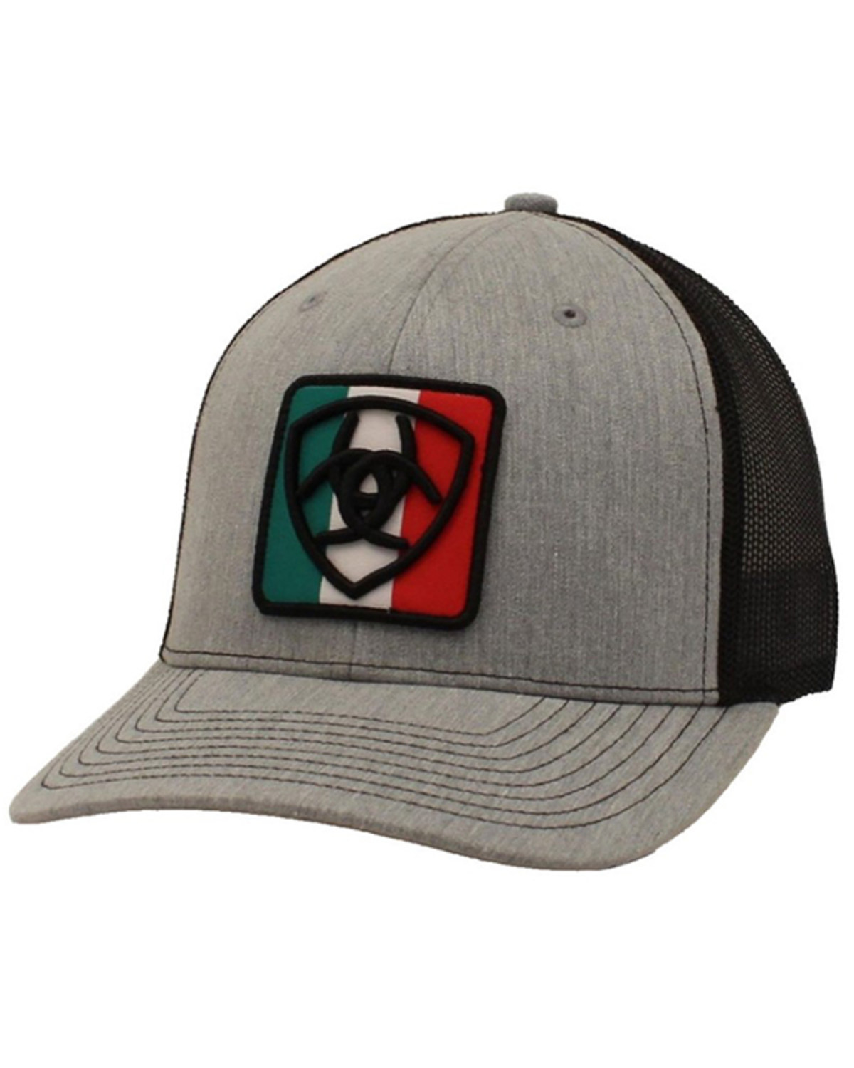 Ariat Men's Shield Mexican Flag Ball Cap