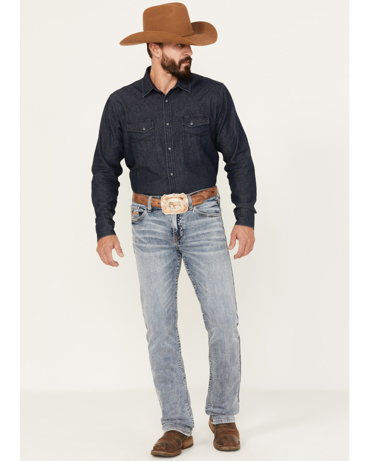 Cody James Men's Pinedale Slim Straight Stretch Denim Jeans