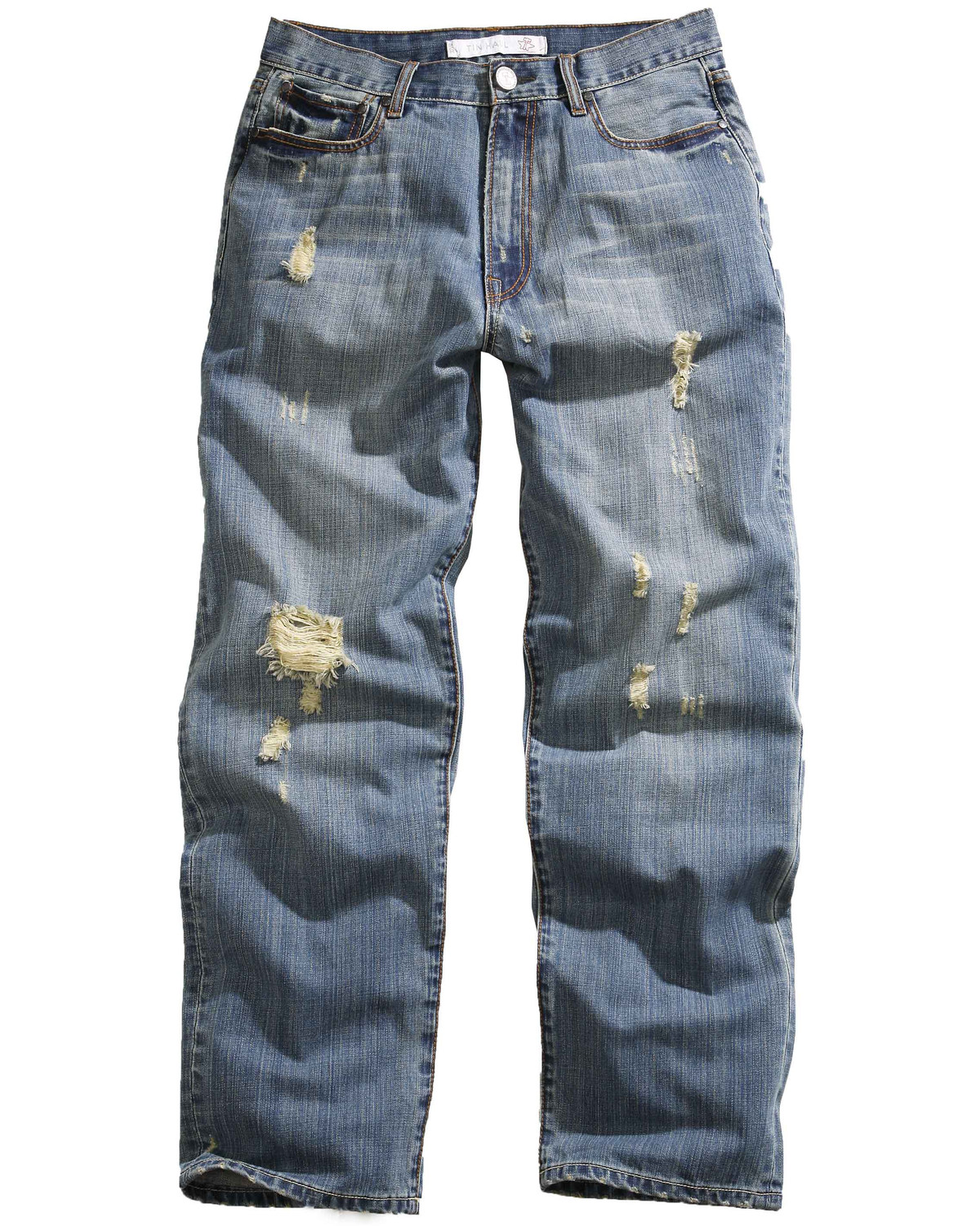 loose fit straight leg jeans