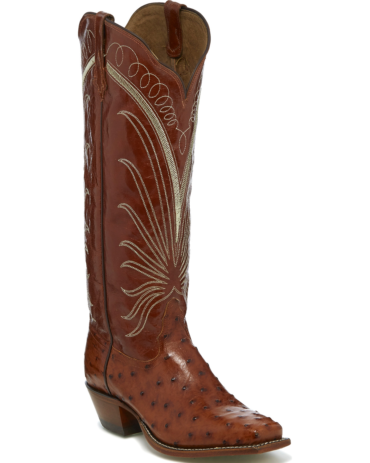 Tony Lama Women's Brown Full Quill 