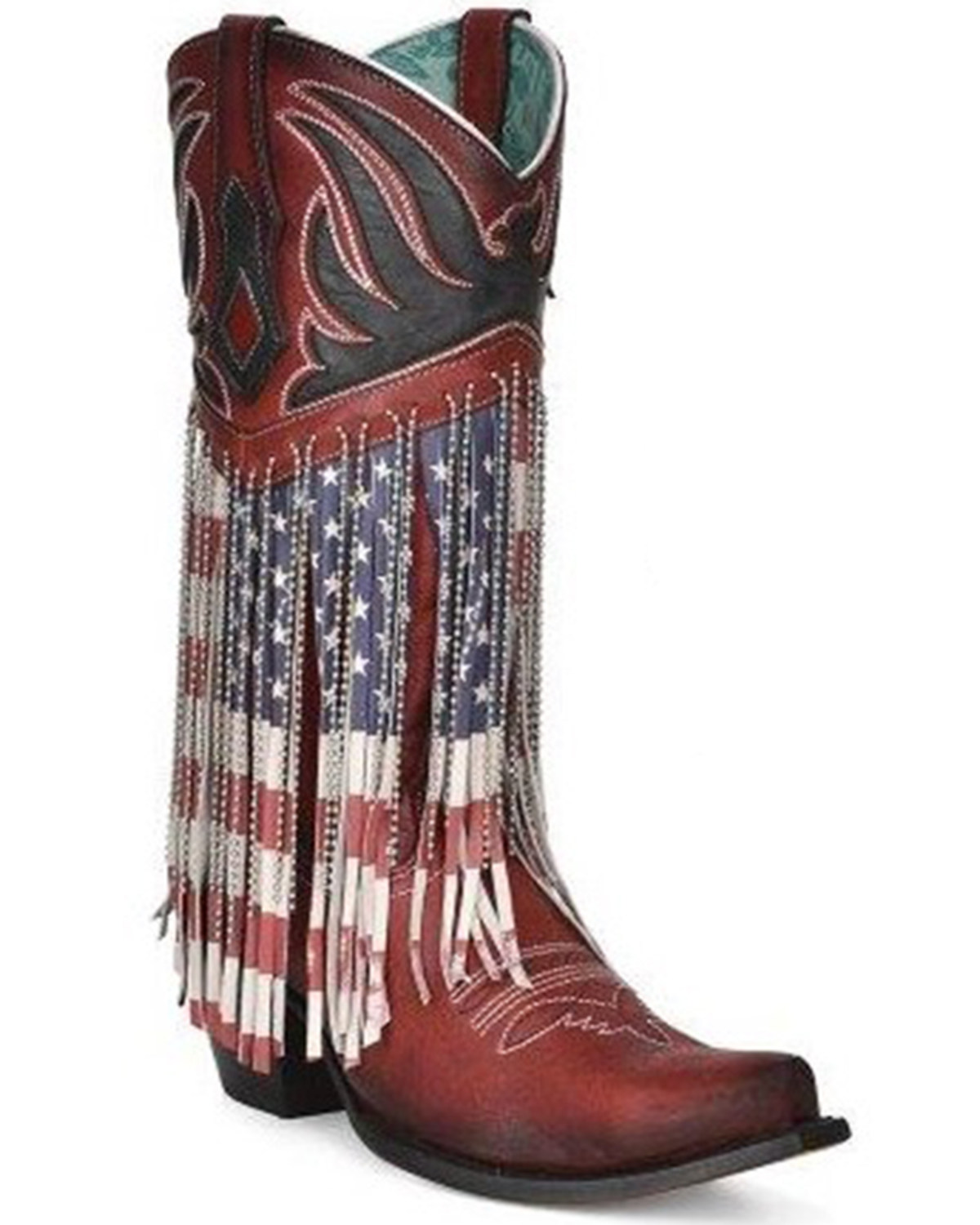 Corral Women's Stars & Striped Embellished Western Boots - Snip Toe