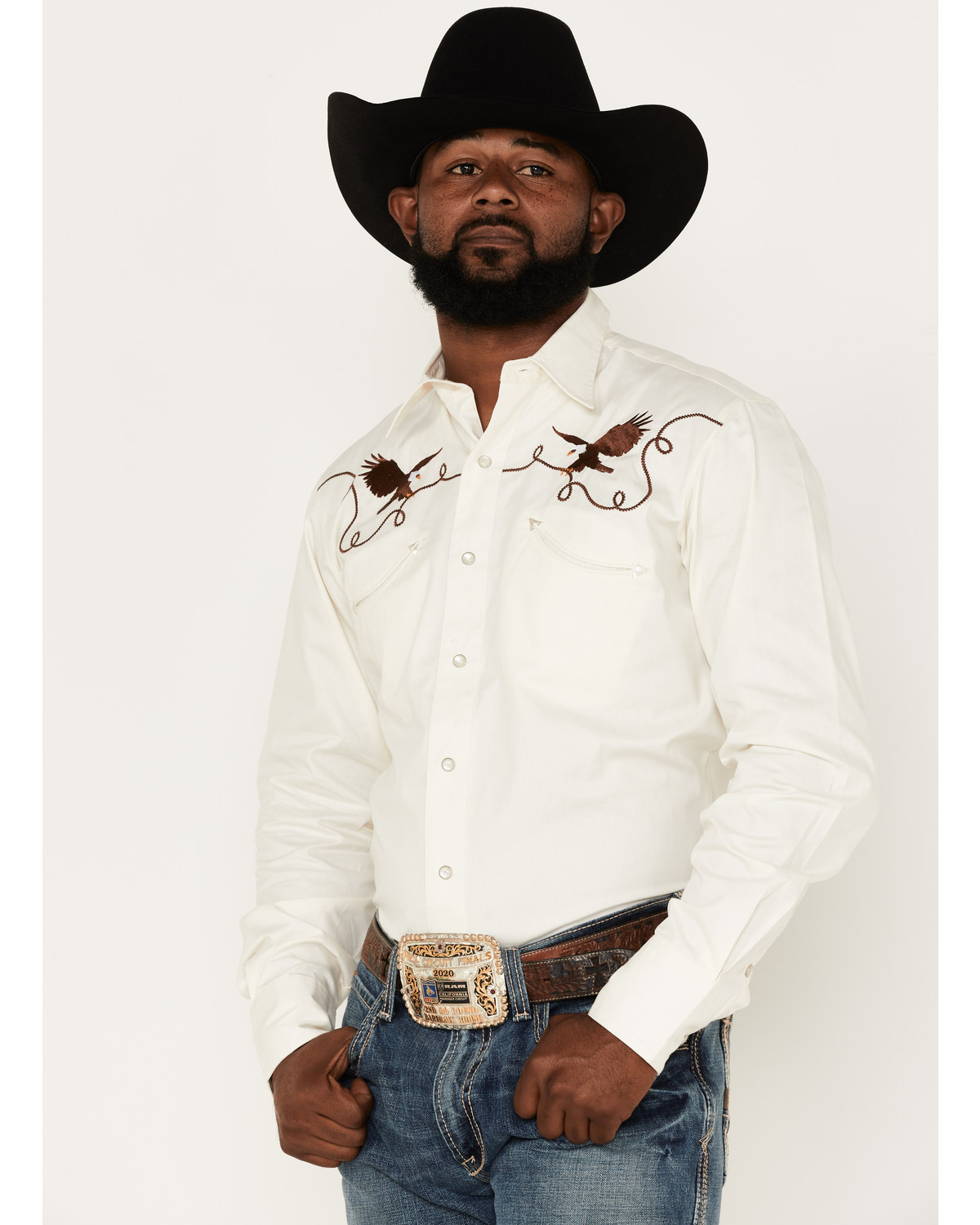 Roper Men's Old West Long Sleeve Pearl Snap Western Shirt