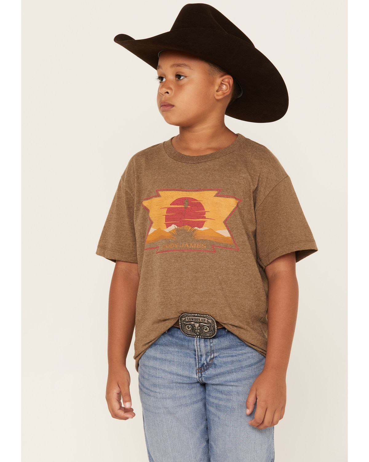 Cody James Boys' Sunset Desert Logo Graphic T-Shirt