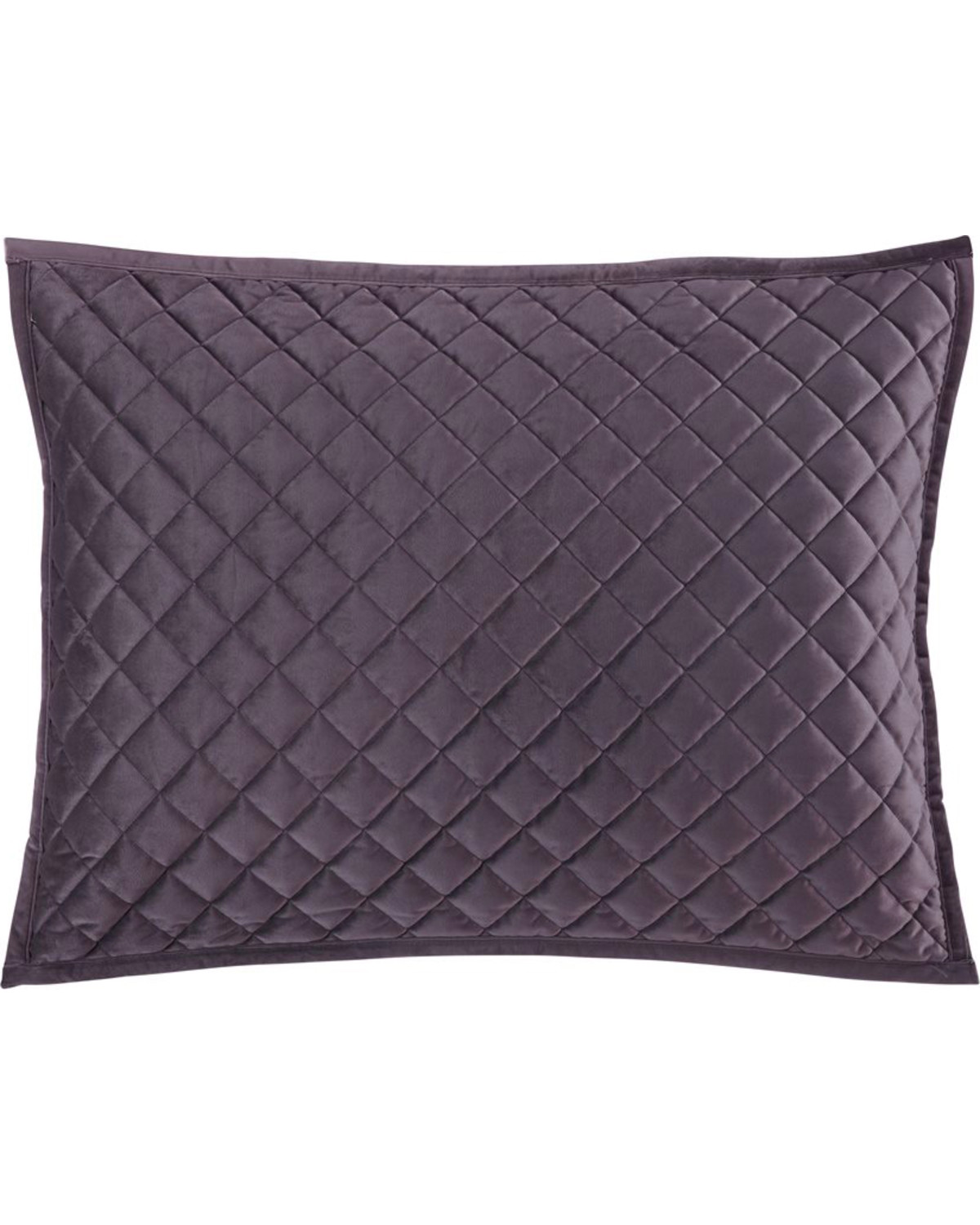 HiEnd Accents King Amethyst Diamond Quilted Shams