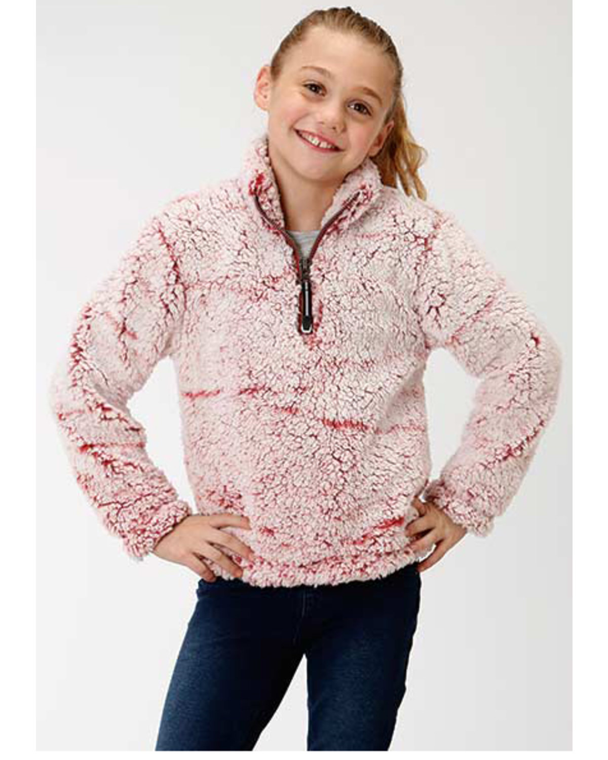 Girls fuzzy pullover